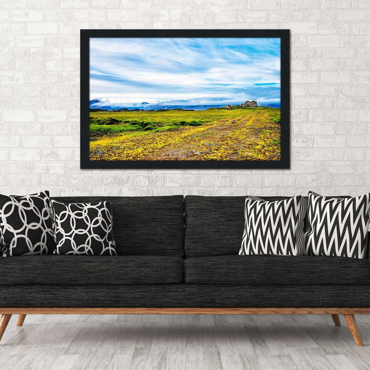 Abandoned Farm Landscape Print on Acrylic - Horizontal Wall Art for Rustic Home Decor, Office & Farmhouse Style Interior Design