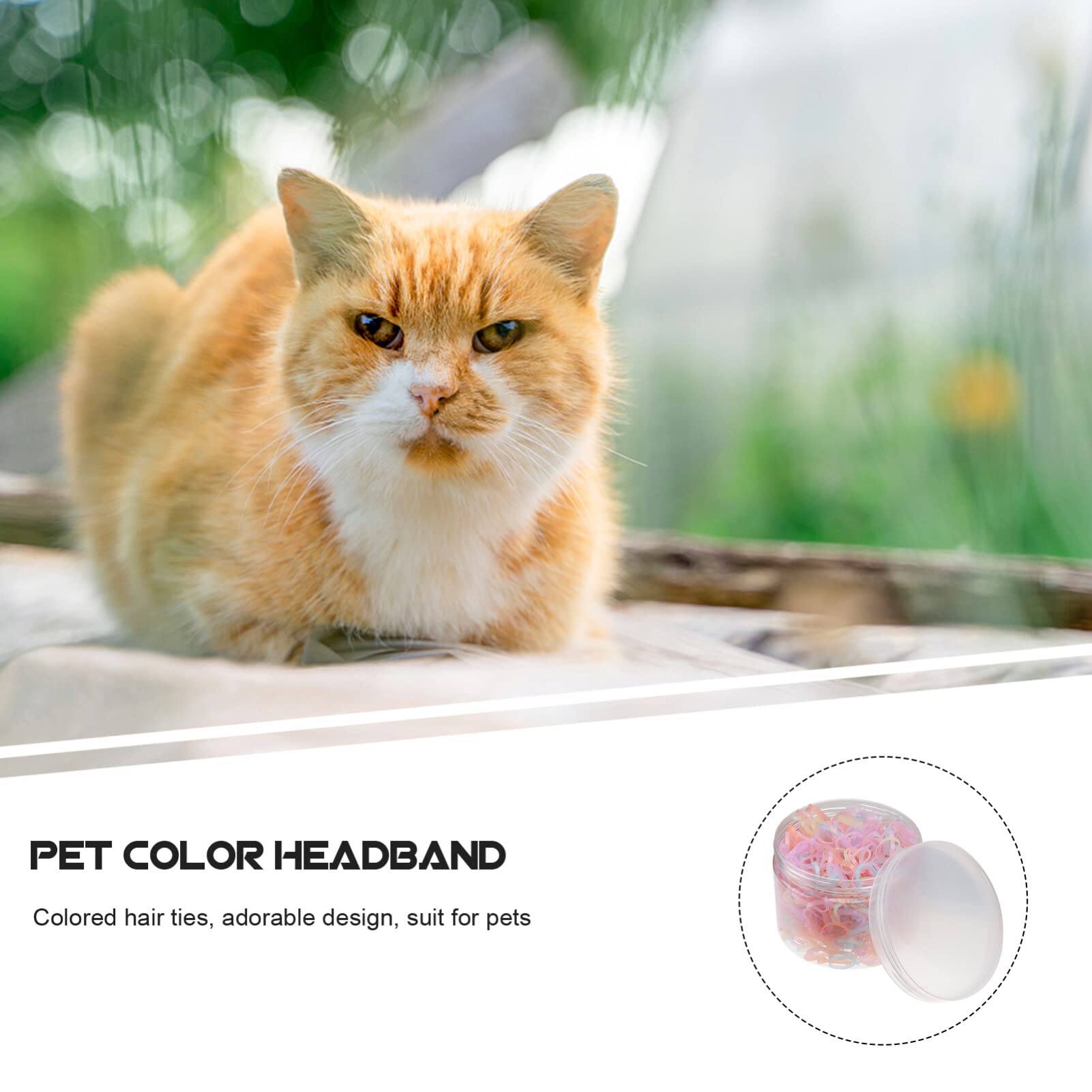 1 Box of 700Pcs Soft Elastic Dog Hair Bands - Colorful Pet Grooming Rubber Bands for Topknots, Puppy Hair Ties & Pet Accessories | Perfect for Dog Shows, Daily Grooming & Styling
