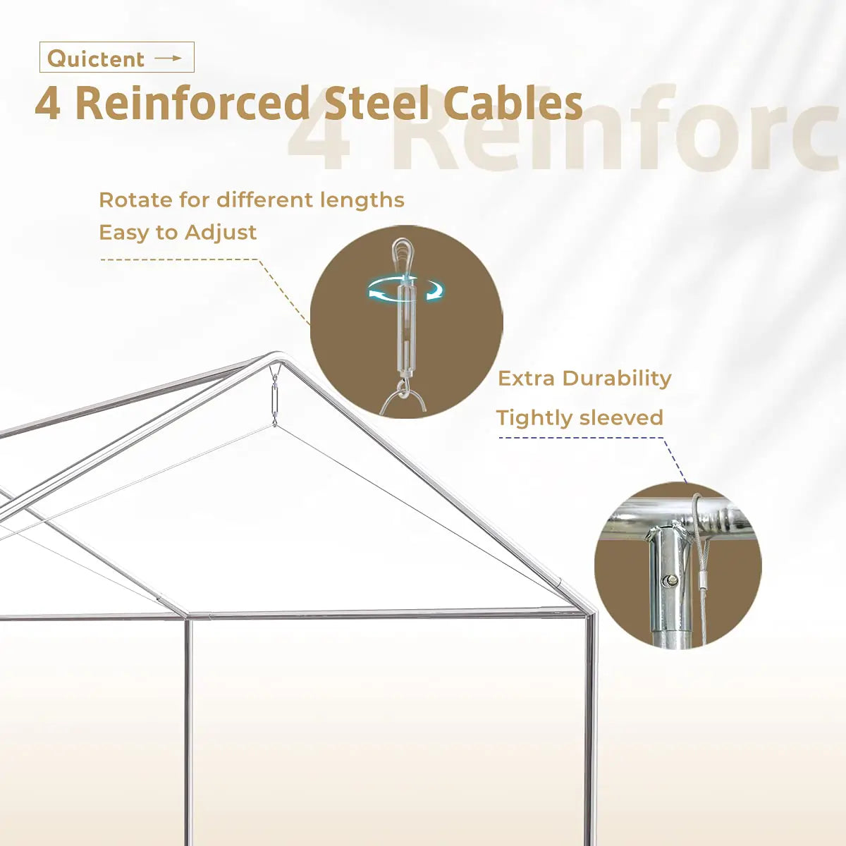 20x10 & 20x12 Heavy Duty Carport Canopy - Premium Steel Frame Shelter for Cars, Trucks, RVs - Weatherproof Outdoor Vehicle Protection for Driveway, Parking & Storage