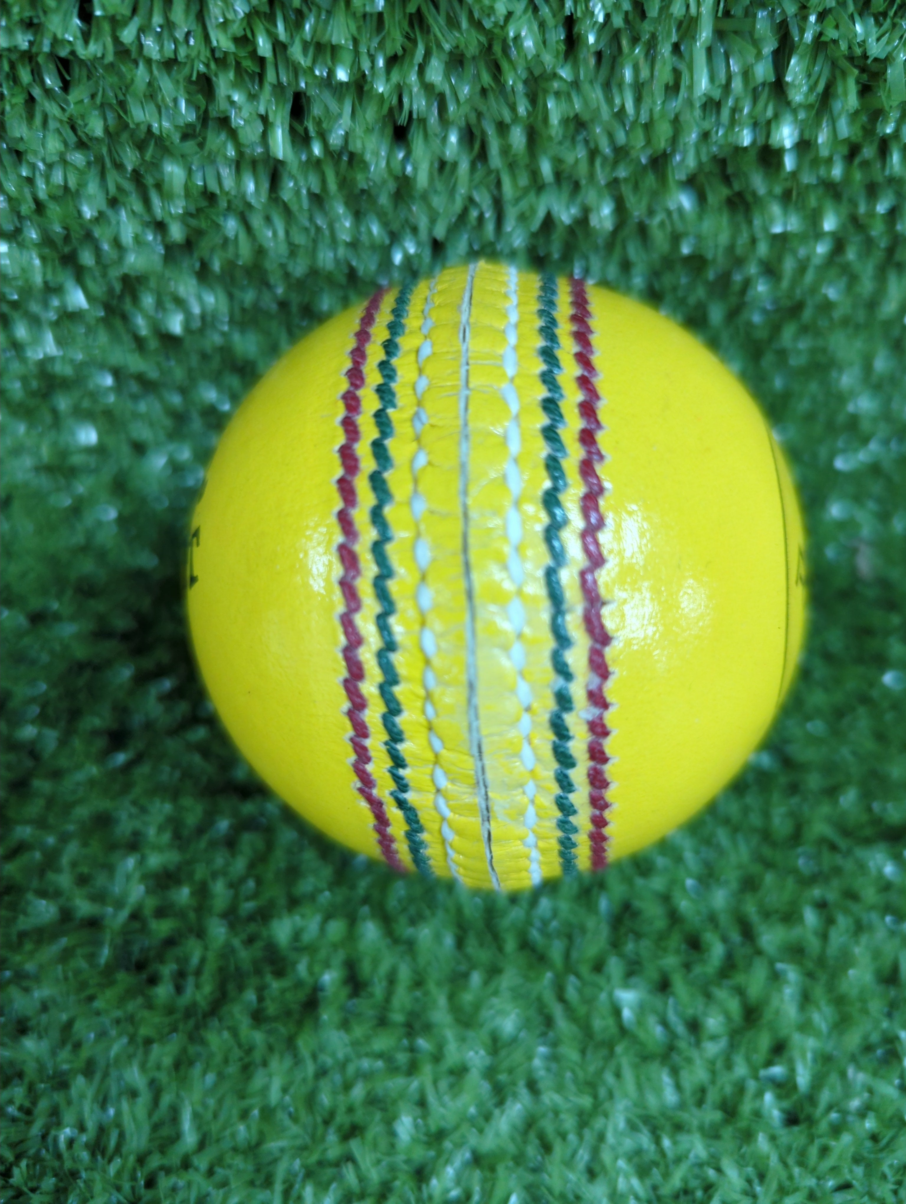 Premium Yellow Indoor Cricket Leather Ball - High Quality for Training & Matches | Perfect for Gym, Sports Clubs & Home Practice