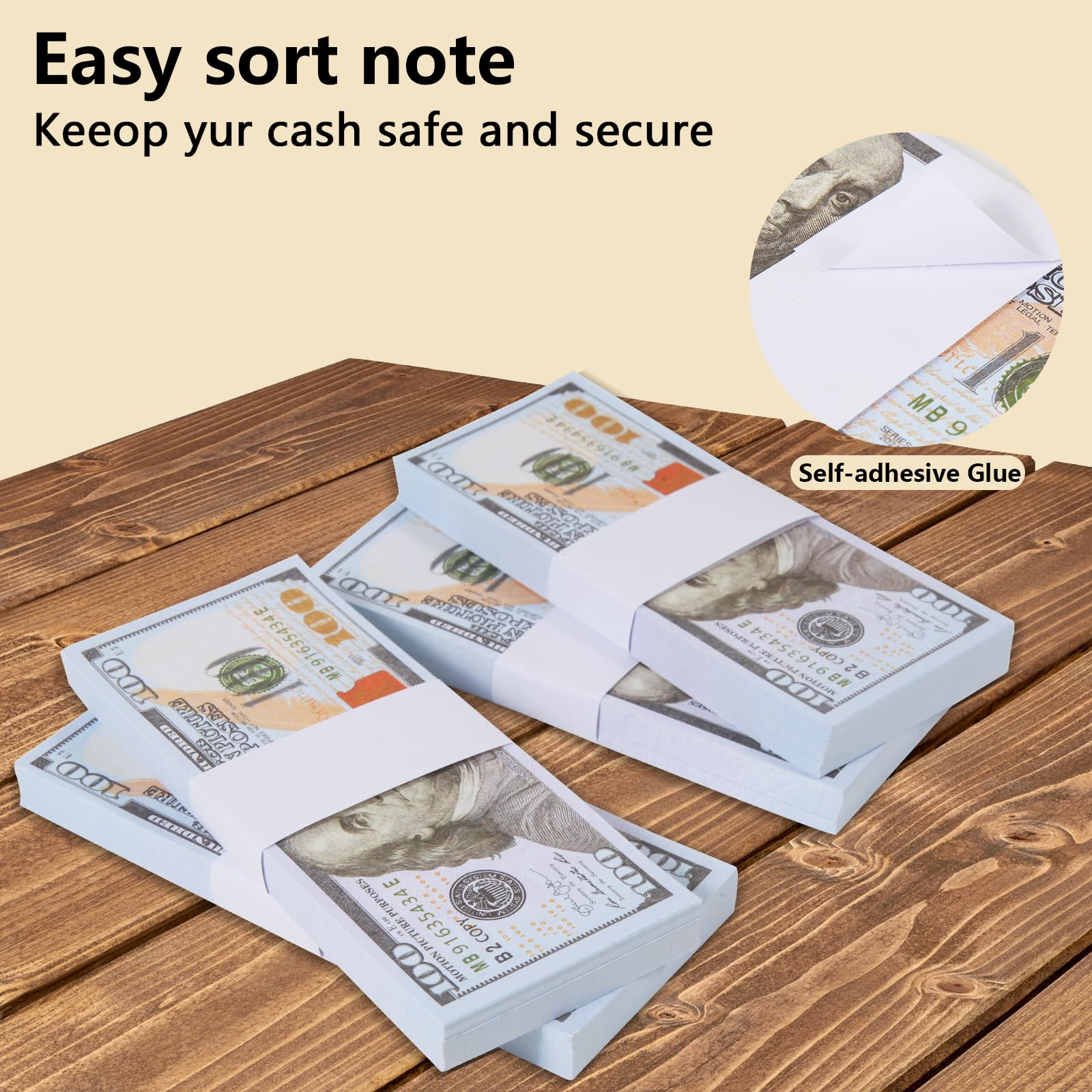 Germiwipe Money Bands - 450 Pack Blank White Self-Adhesive Currency Straps | Bill Wrappers & Cash Bands for Organizing Cash (CB-W450) | Perfect for Banks, Retail Stores & Home Use