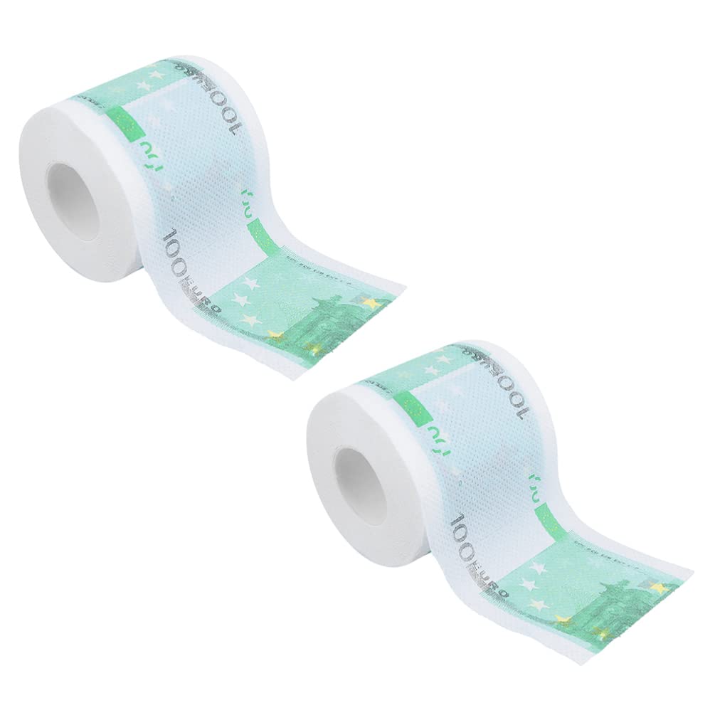 2 Rolls Floral Toilet Paper - Decorative Flower Pattern Toilet Tissue for Christmas Stocking Stuffers, Home Decor, Office & Travel | Unique Gag Gift for Holidays & Special Occasions