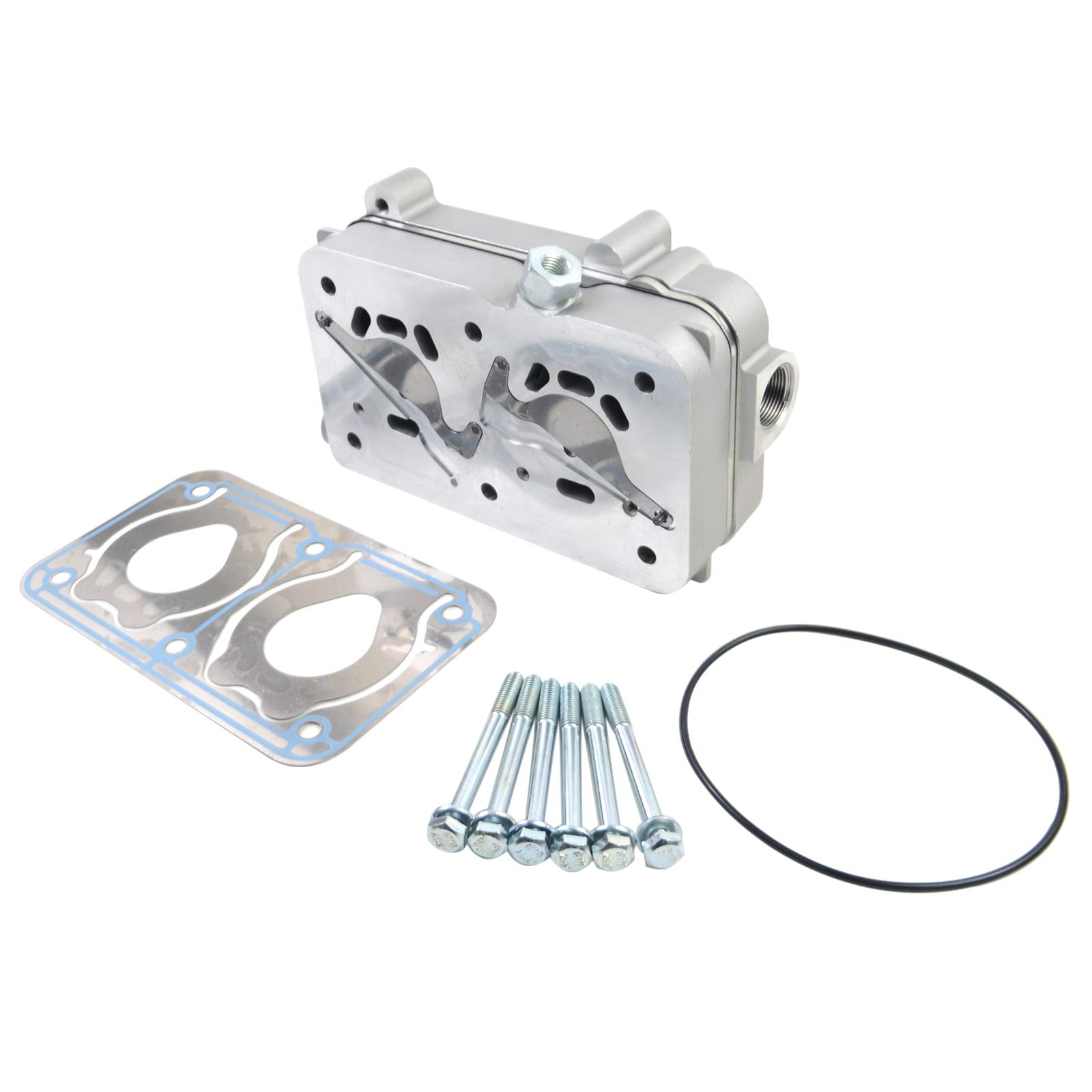 Volvo Air Compressor Cylinder Head Replacement Part #4127049322 - Compatible with Models 20569224, 20569226, 20701803, 24425003 - Perfect for Heavy-Duty Truck & Industrial Air Systems