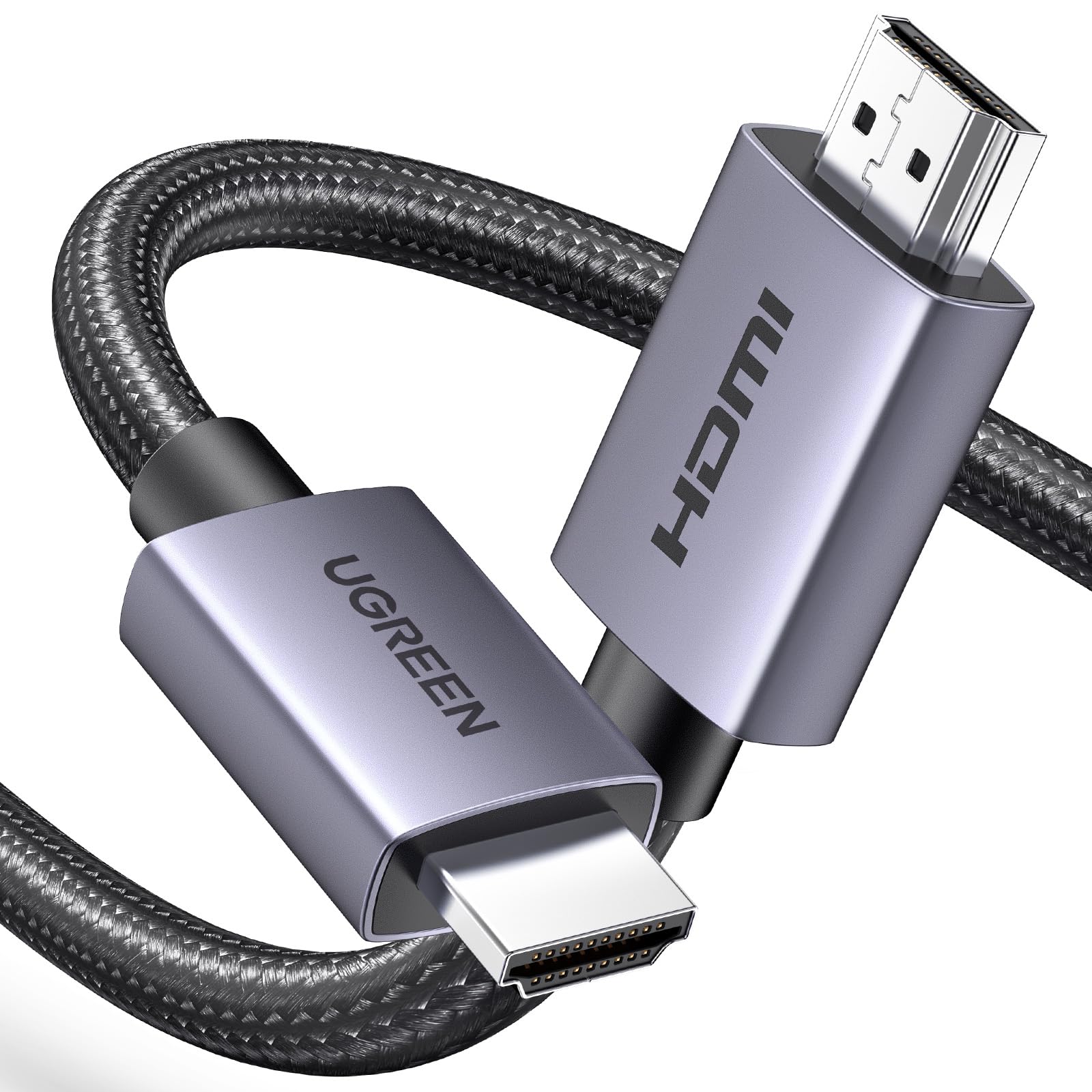 UGREEN HDMI Cable 2.0 4K@60Hz 1440P@144Hz 18Gbps High Speed with ARC HDR HDCP 2.2 - Compatible with PS5, Xbox, Soundbar, TV, Gaming Monitor, PC - Perfect for Home Theater, Gaming Setup & Office Use (2M/6.6ft)