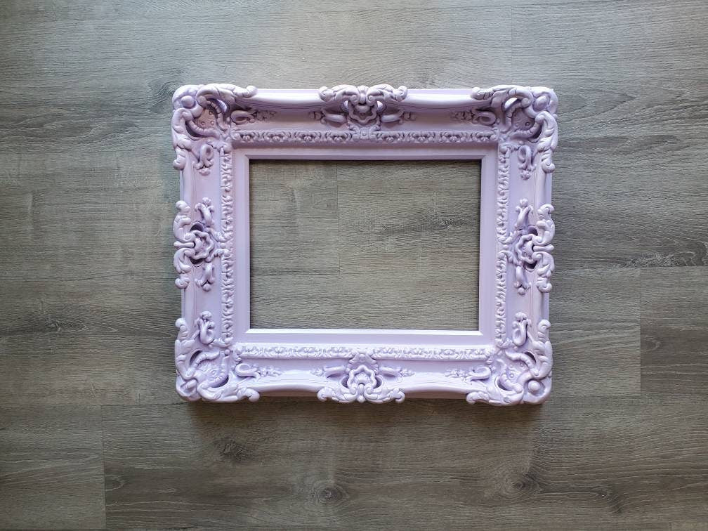 12x16 Baby Picture Frame - Shabby Chic Ornate Photo Frame for Girls, Nursery Decor, Baby Shower Gift, Wall Display for Newborn Photos & Family Portraits
