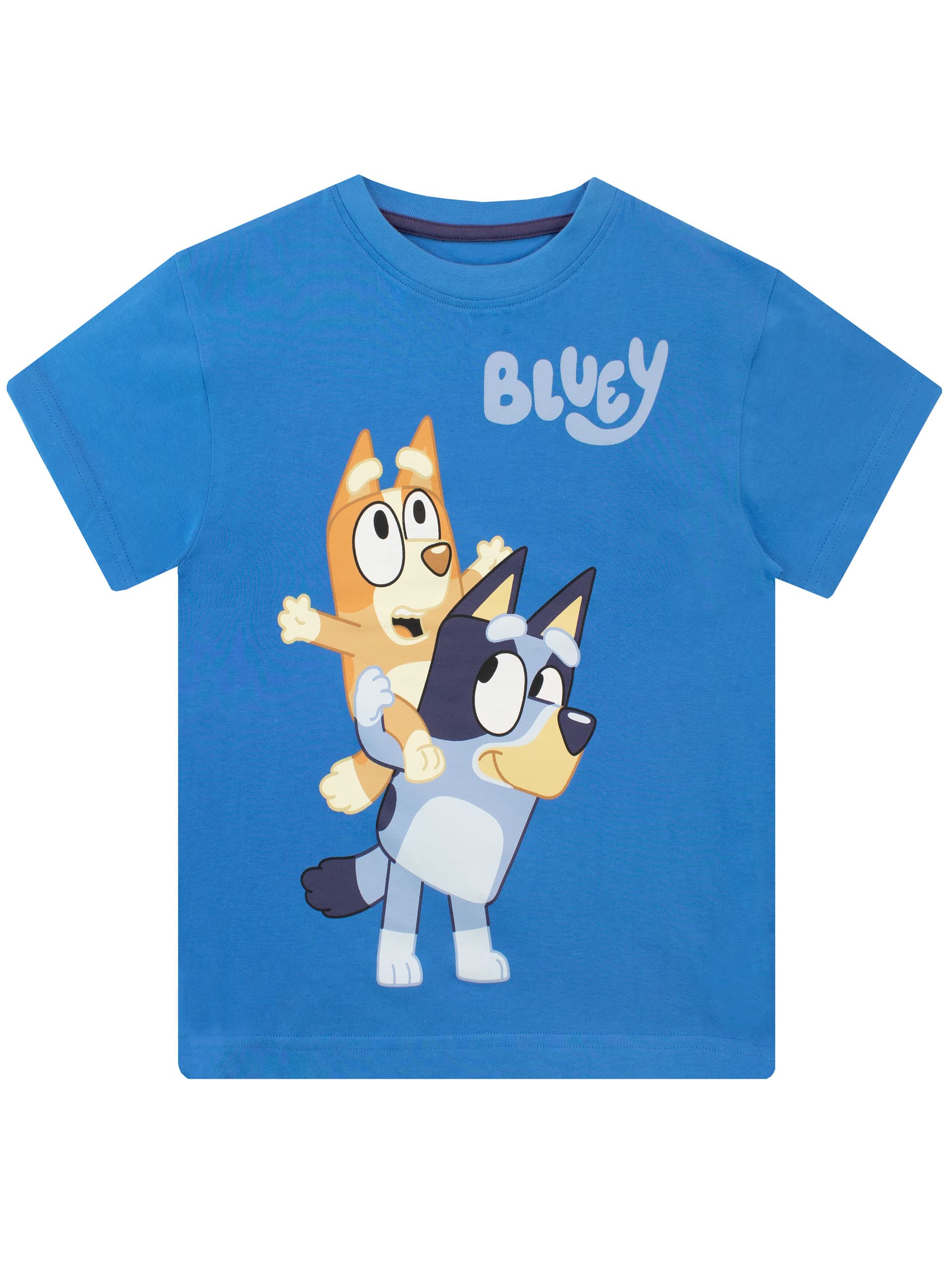 Bluey & Bingo Boys Short Sleeve T-Shirt - Summer Graphic Tee for Toddlers & Kids (Sizes 18M-5T) - Perfect for Playdates, Birthday Parties & Family Outings