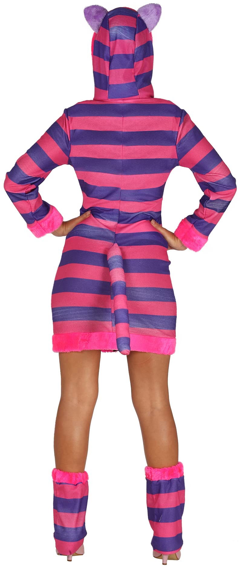 Stylish Adult Women's Tabby Cat Costume for Halloween & Cosplay - Soft Feline Dress Up Outfit for Parties & Theme Events