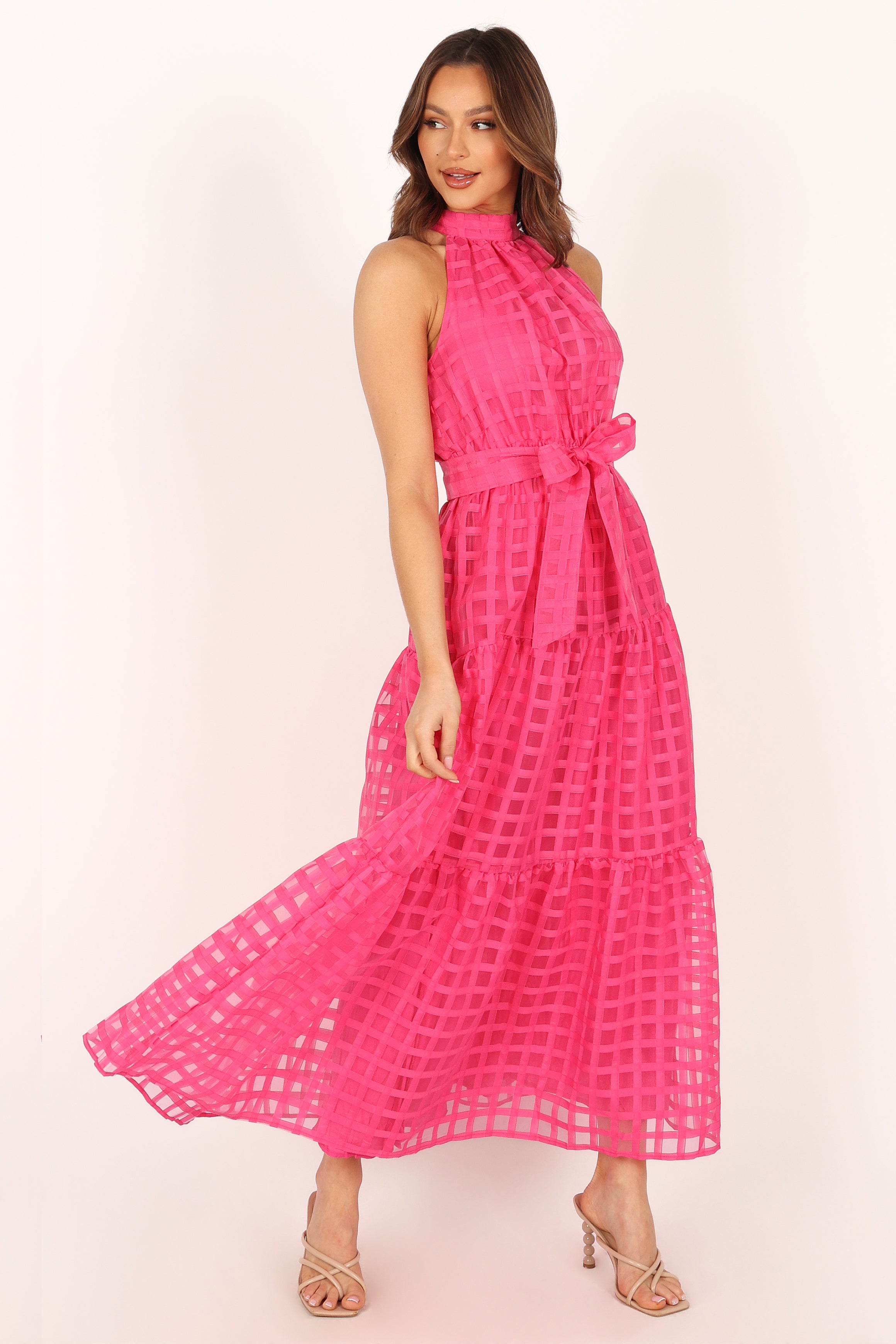 Elegant Calea Maxi Dress in Pink - Flowy Summer Dress for Women, Perfect for Beach Vacations, Weddings & Casual Outings