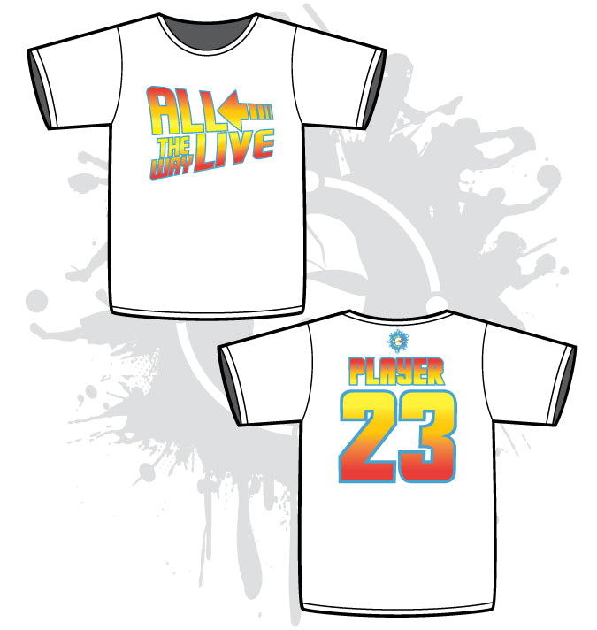 Vintage 80's Movie Inspired White Sublimation Jerseys - Retro Throwback Design for Sports Fans, Cosplay & Movie Themed Parties