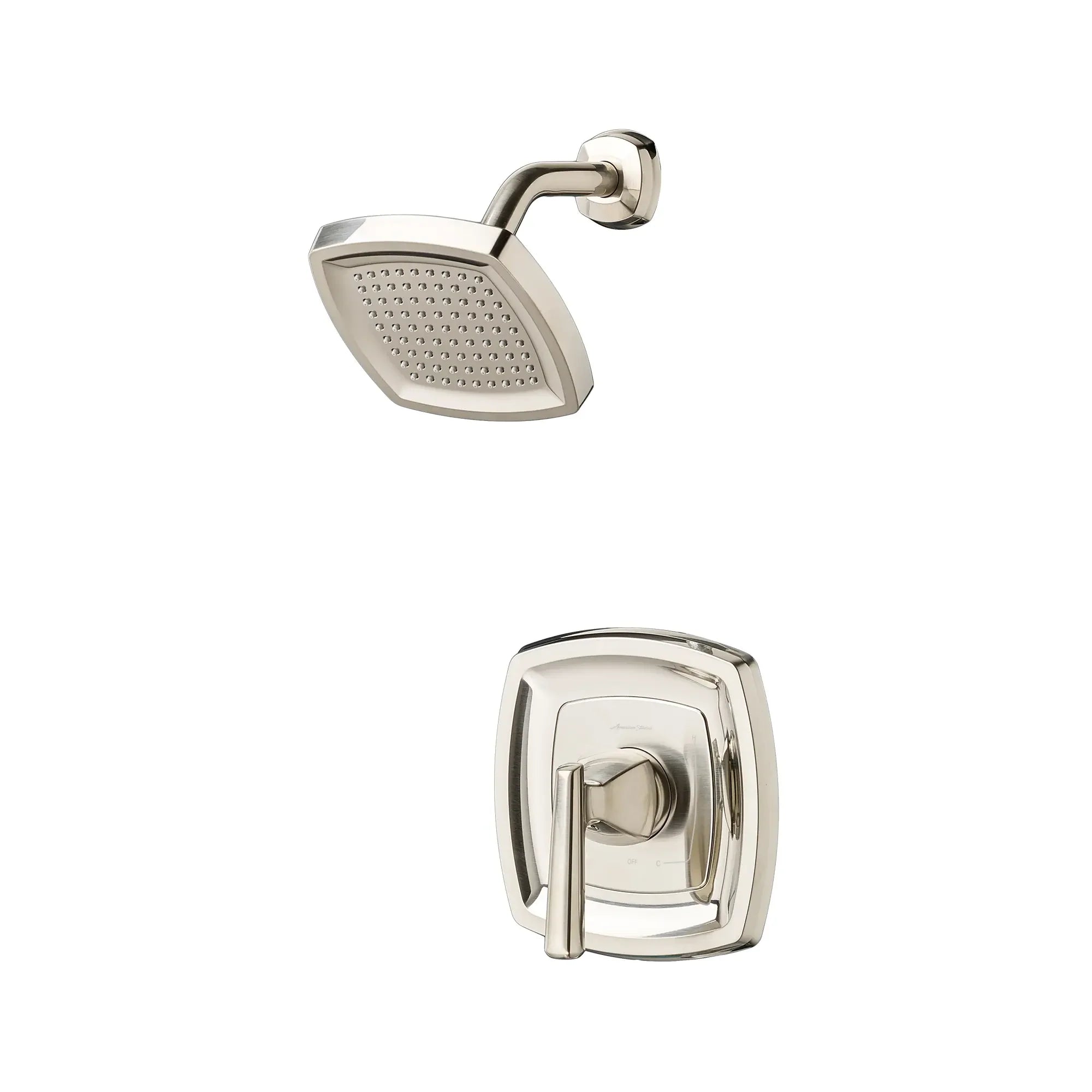 Edgemere® 1.8 GPM Water Saving Shower Trim Kit with Double Ceramic Pressure Balance Cartridge & Lever Handle - Perfect for Eco-Friendly Bathrooms & Water Conservation Homes