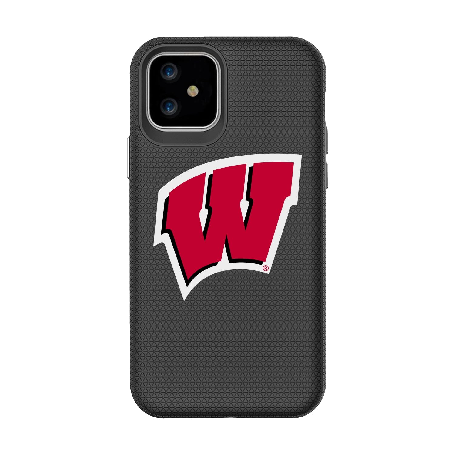 Durable OTM Essentials Phone Case for iPhone 12 Pro Max - Shockproof Hard Shell with University of Wisconsin-Madison Badgers Design - Perfect for Campus Life, Outdoor Activities & Everyday Protection