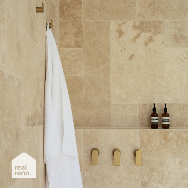 Caroma Urbane II Robe Hook in Brushed Brass - Premium Bathroom Wall Hook for Towels, Robes & Clothes - Perfect for Bathroom, Spa & Bedroom Organization