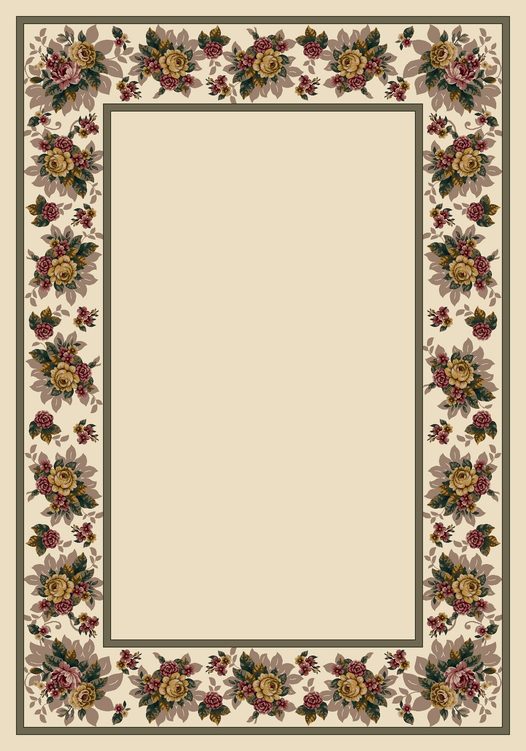 Floral Lace Opal Area Rug 5'4