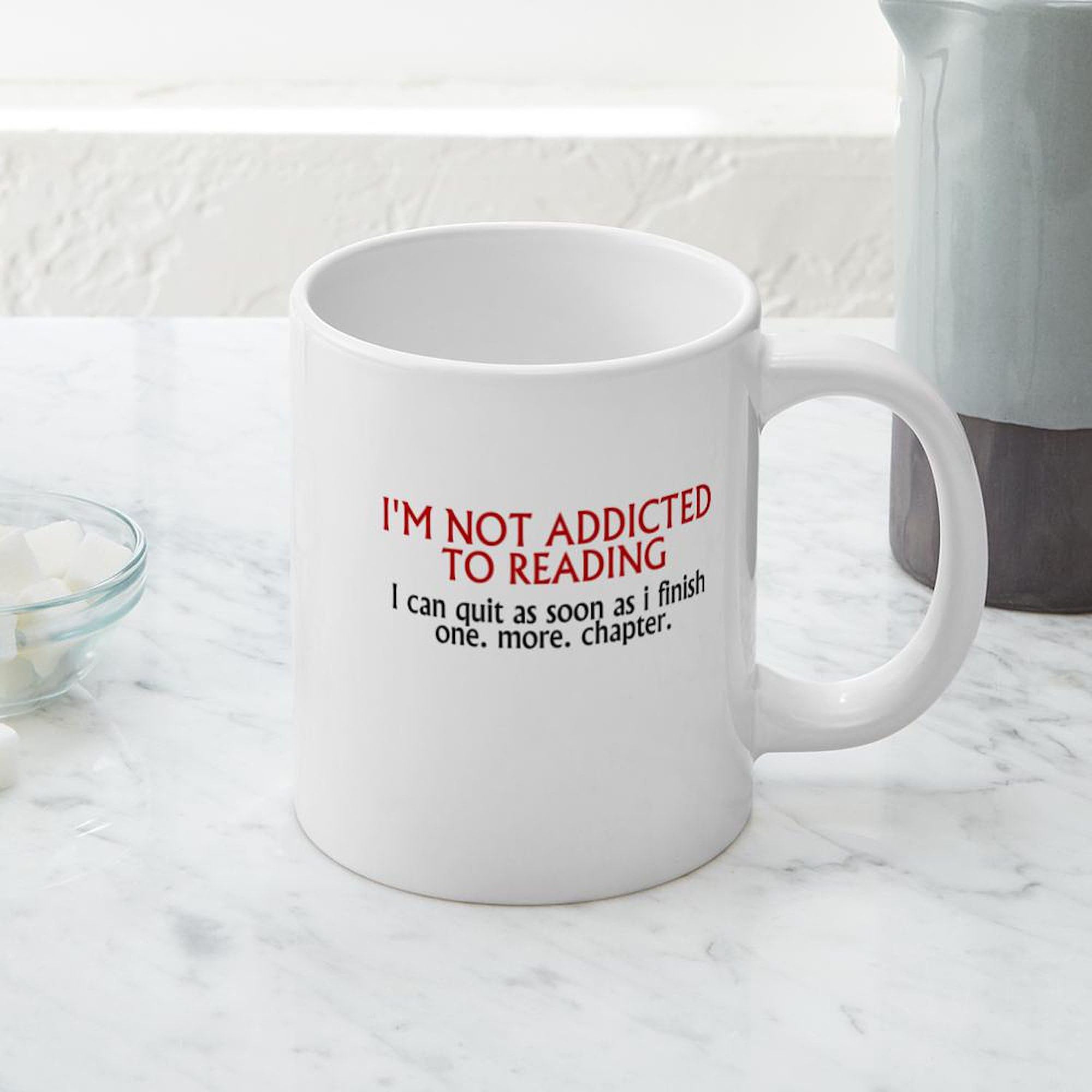 One More Chapter 20 oz Ceramic Coffee Mug - Large Insulated Tea Cup for Book Lovers & Readers - Perfect for Home, Office or Library Reading Sessions