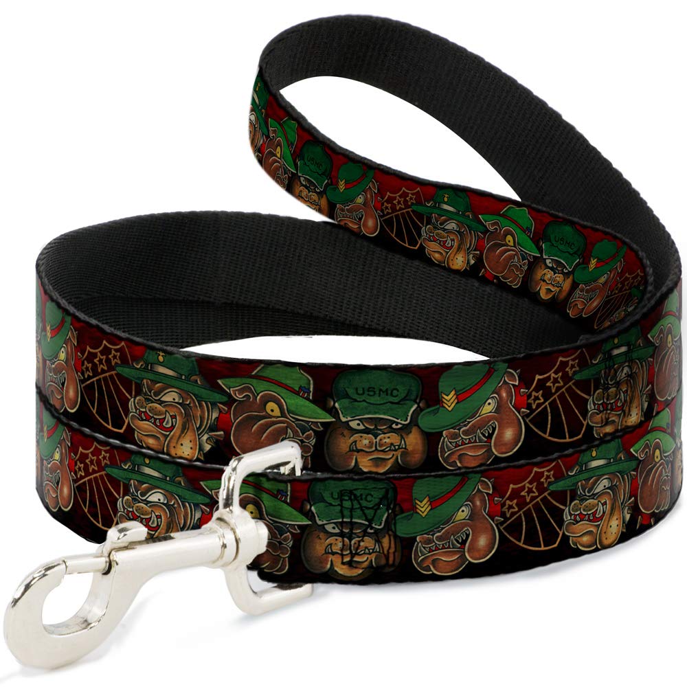 Johnny Bulldog Dog Leash - 6 Feet Long, 1.0 Inch Wide Heavy Duty Pet Leash for Large Dogs - Perfect for Walking, Training & Outdoor Adventures