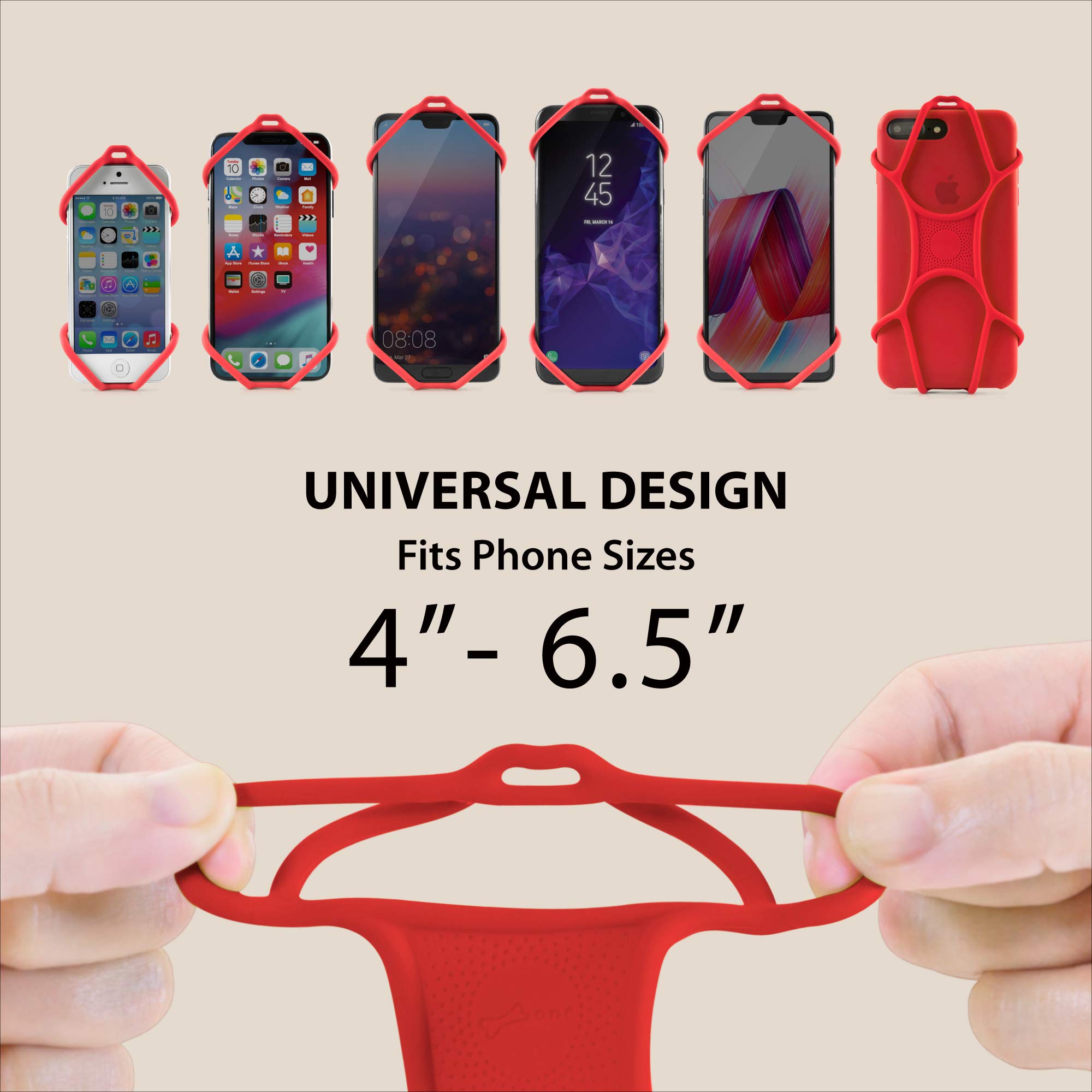 Adjustable Silicone Phone Lanyard - Universal Neck Strap Holder for iPhone, Samsung & Most Smartphones - Secure Hands-Free Carrying for Work, Travel & Outdoor Activities