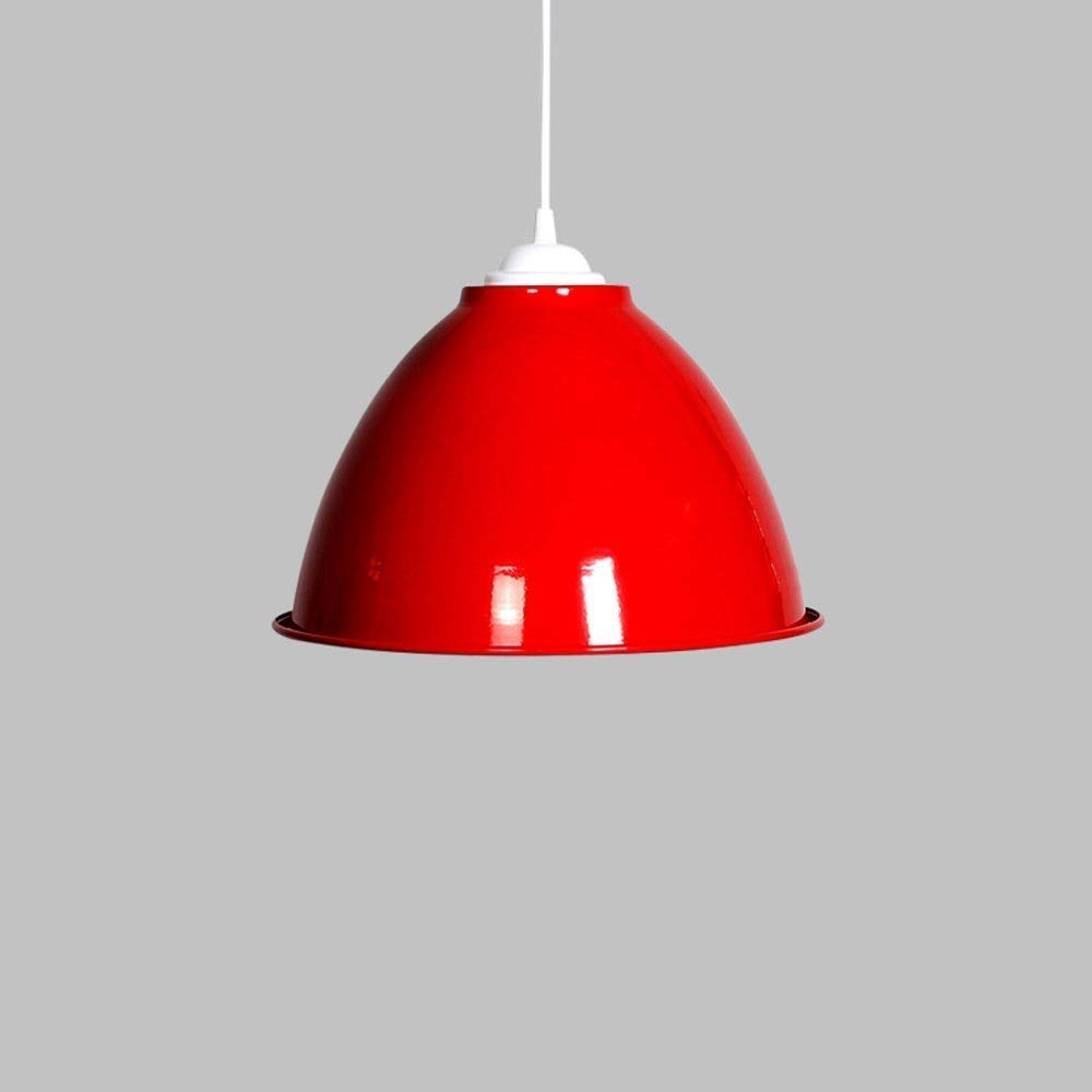 Modern LED Chandelier - Industrial Macaron Color Pendant Light with Semicircular Shade, Minimalist Ceiling Fixture for Living Room, Bedroom, Dining Room & Loft Decor