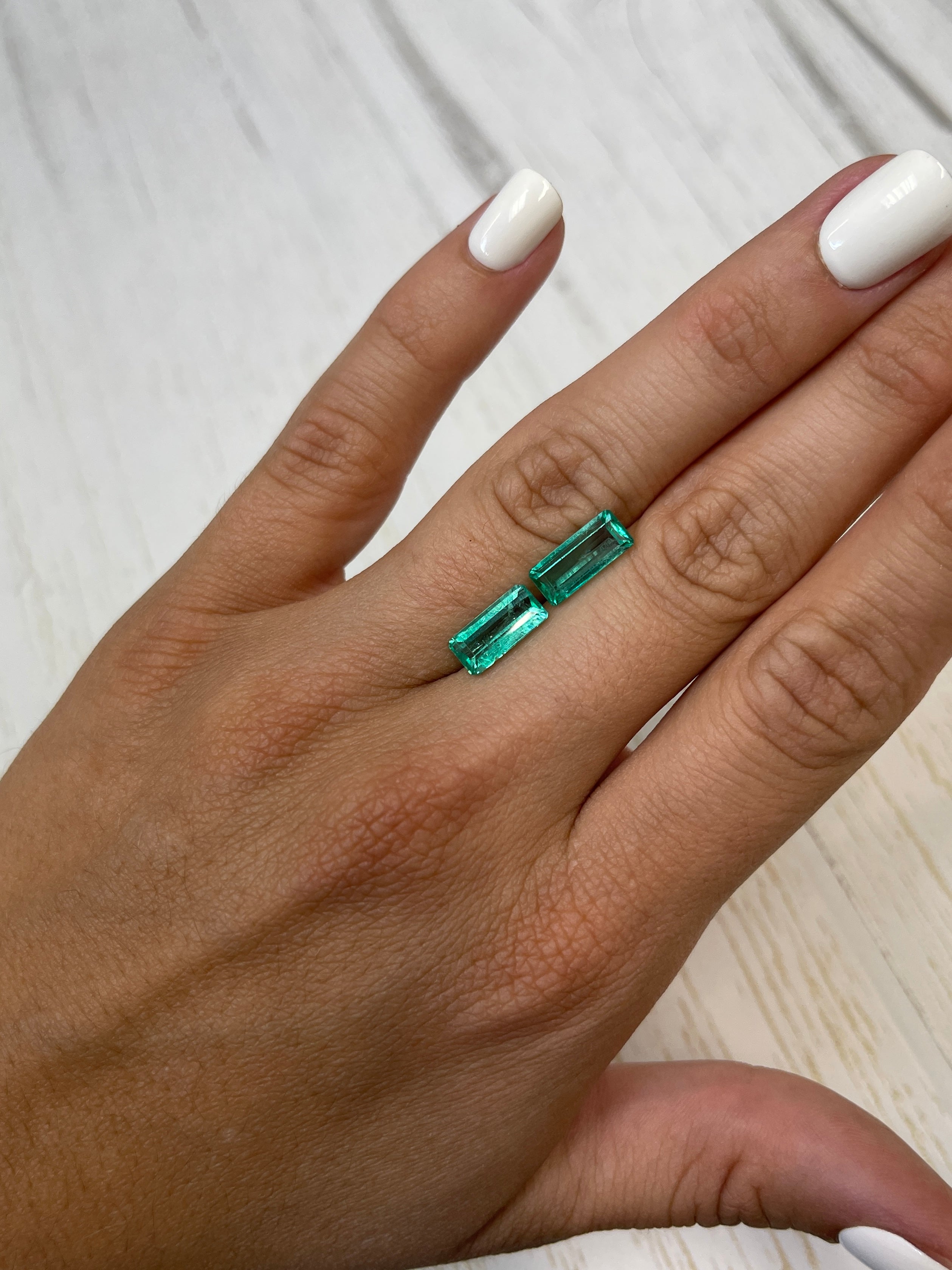 4.63tcw 12x6 Matching Loose Colombian Emeralds - Emerald Cut Gemstones for Jewelry Making, Engagement Rings & Luxury Gifts | Natural Green Precious Stones for Collectors & Designers