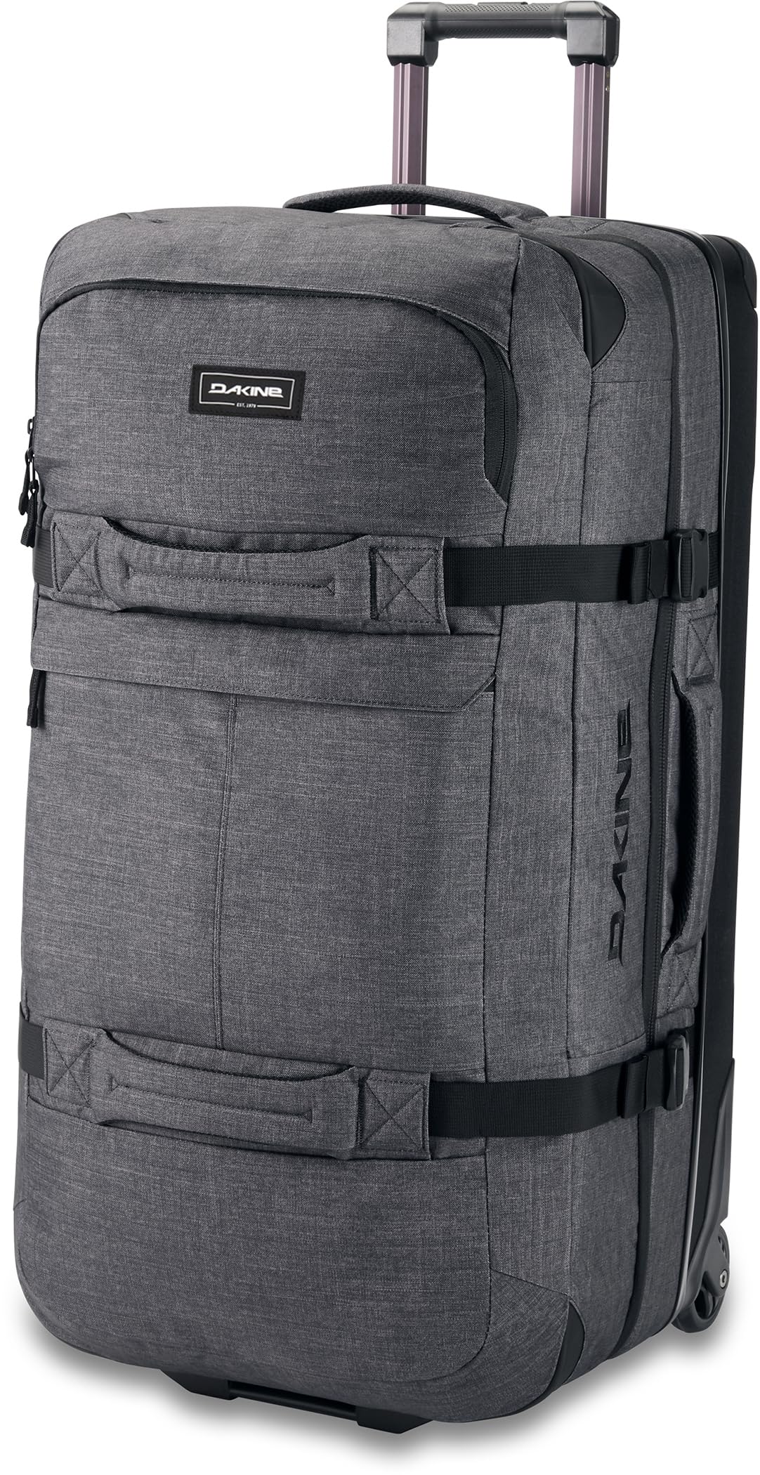 Dakine Split Roller Bag 110L - Lightweight Carbon Fiber Luggage for Travel, Sports & Adventure Gear | Durable Carry-On Suitcase with Wheels for Airports, Road Trips & Outdoor Activities