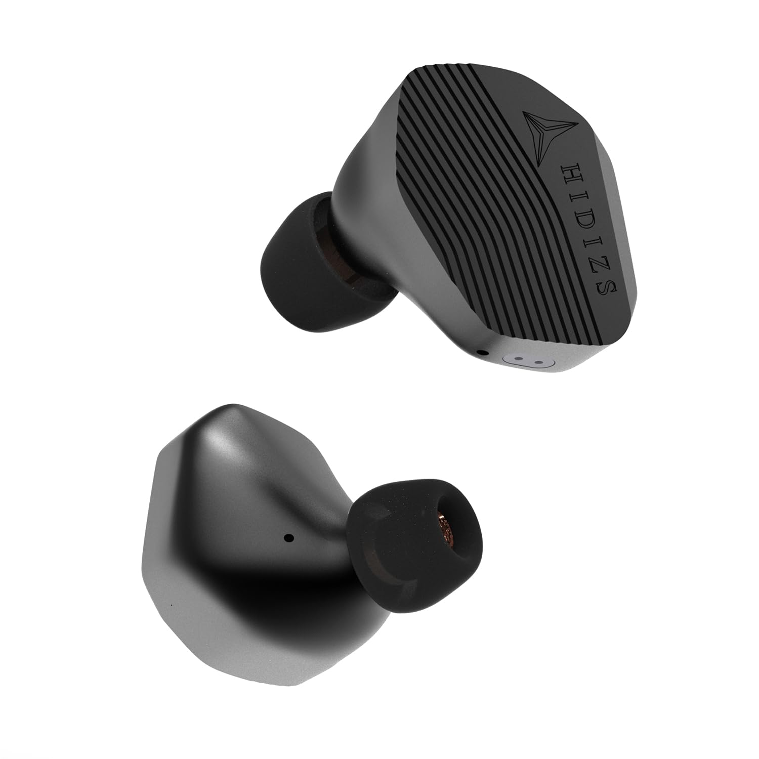 HIDIZS MP143 HiFi Wired Earbuds with 14.3mm Planar Magnetic Driver - Professional In-Ear Monitor for Musicians & Gamers - CNC Aluminum Alloy Design - 4.4mm Black (Perfect for Studio Recording, Live Performances & Competitive Gaming)