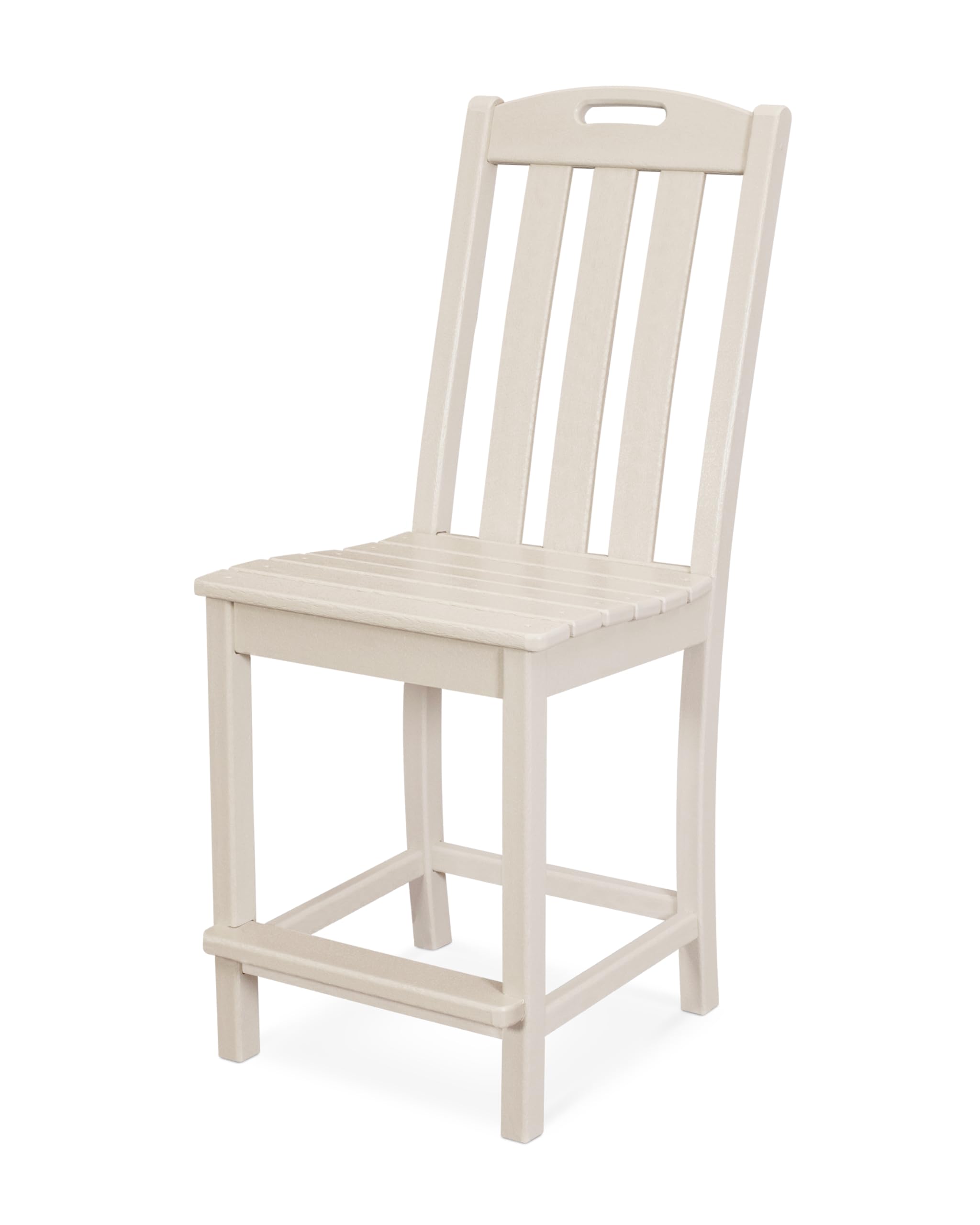 Trex Outdoor Furniture™ Yacht Club Counter Height Chair - Sand Castle Color - Weather-Resistant Bar Stool for Patio, Deck, Poolside & Outdoor Dining