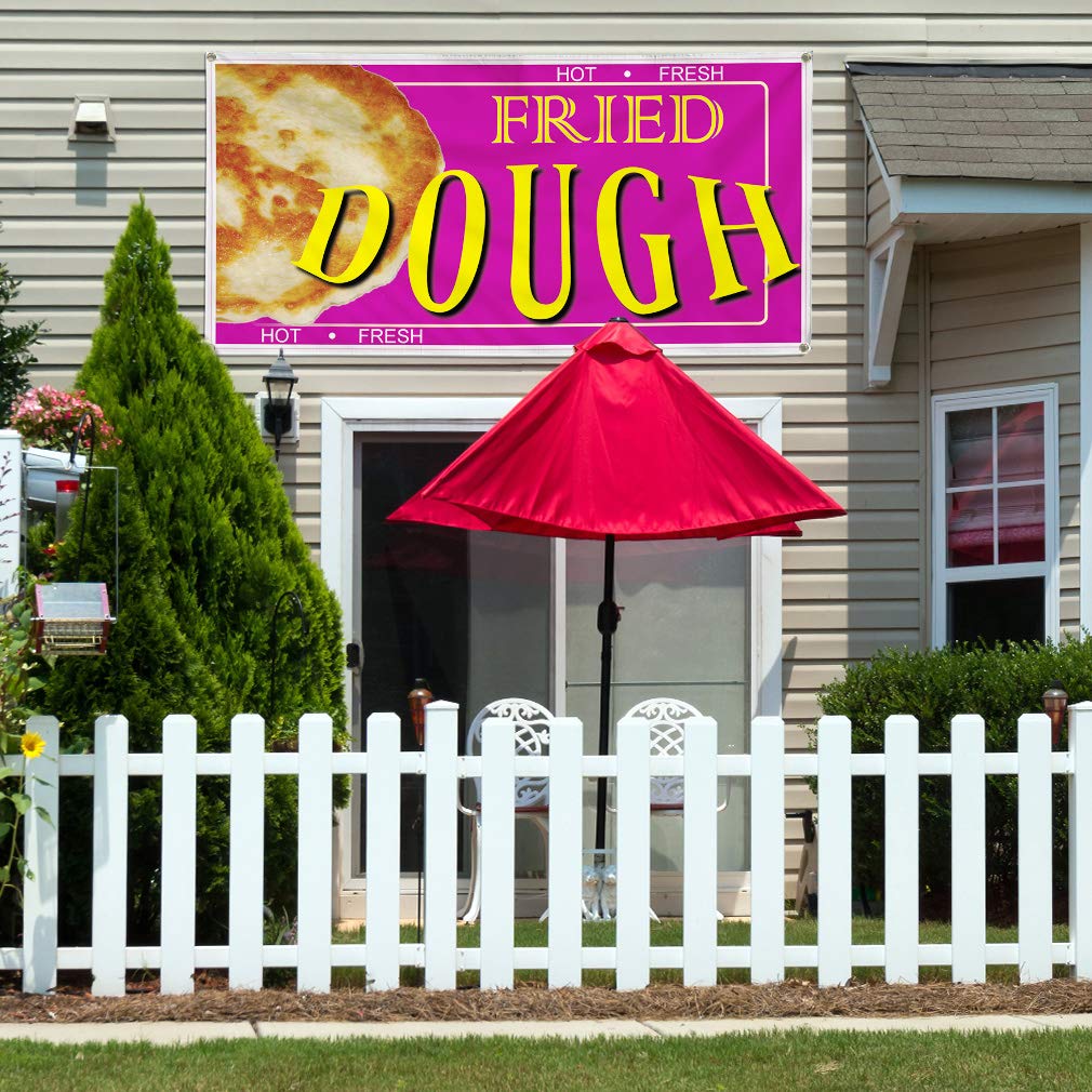 Custom Vinyl Banner for Restaurant & Cafe - Weatherproof Outdoor Sign with 6 Grommets (36x72 Inches) - Perfect for Doughnut Shops, Bars & Food Businesses