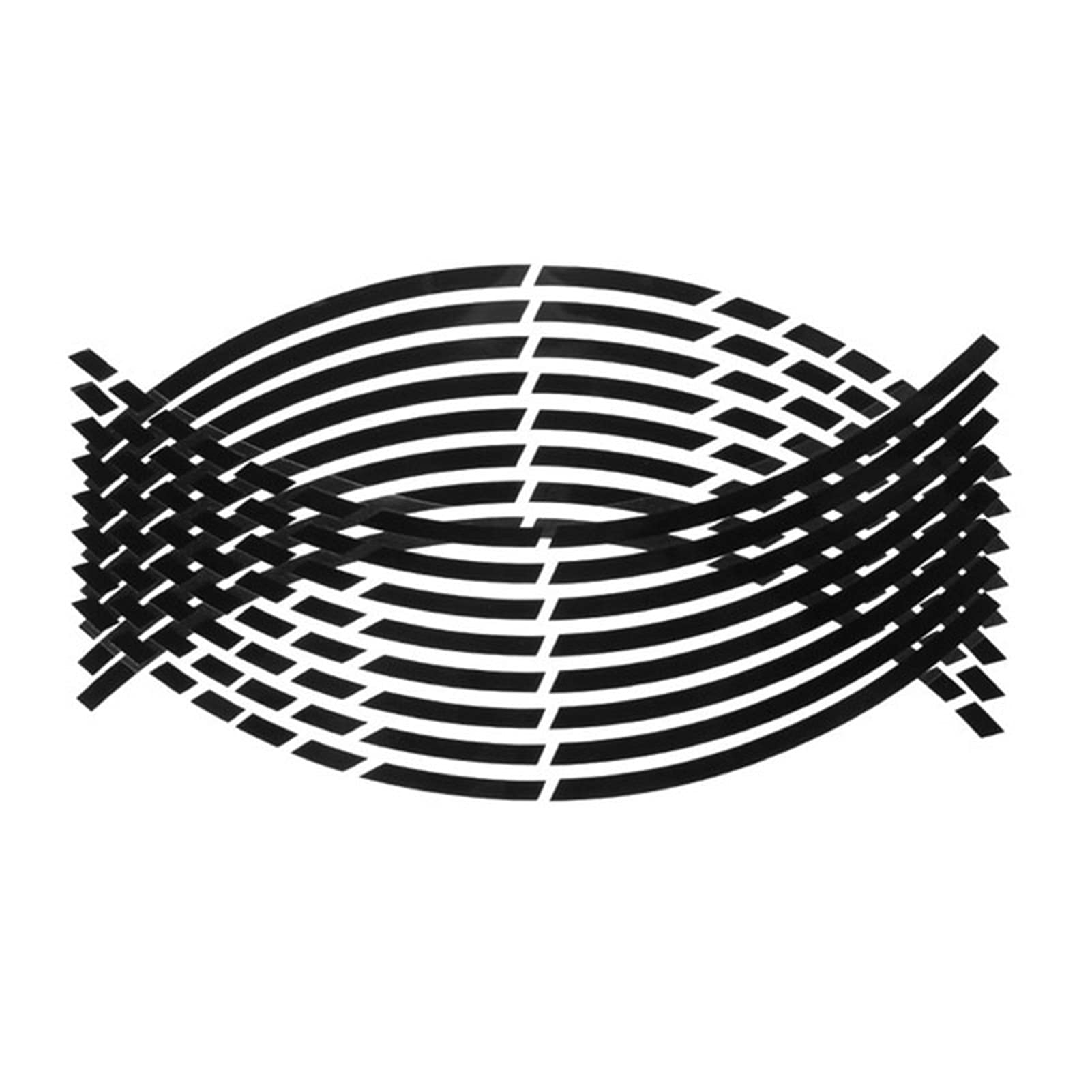 VeliHome 16 Pcs Reflective Stickers for Car Wheels - Fluorescent Hub Decal Tape, 18 Inch Wheel Rim Stripes - Enhance Night Visibility & Customize Your Ride for Street, Off-Road & Show Cars