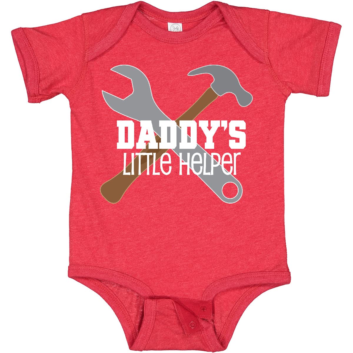 Inktastic Daddy's Little Helper Tool Set Baby Bodysuit - Cute Construction Theme Outfit for Newborns & Infants - Perfect for Father's Day, Baby Showers & Family Photos