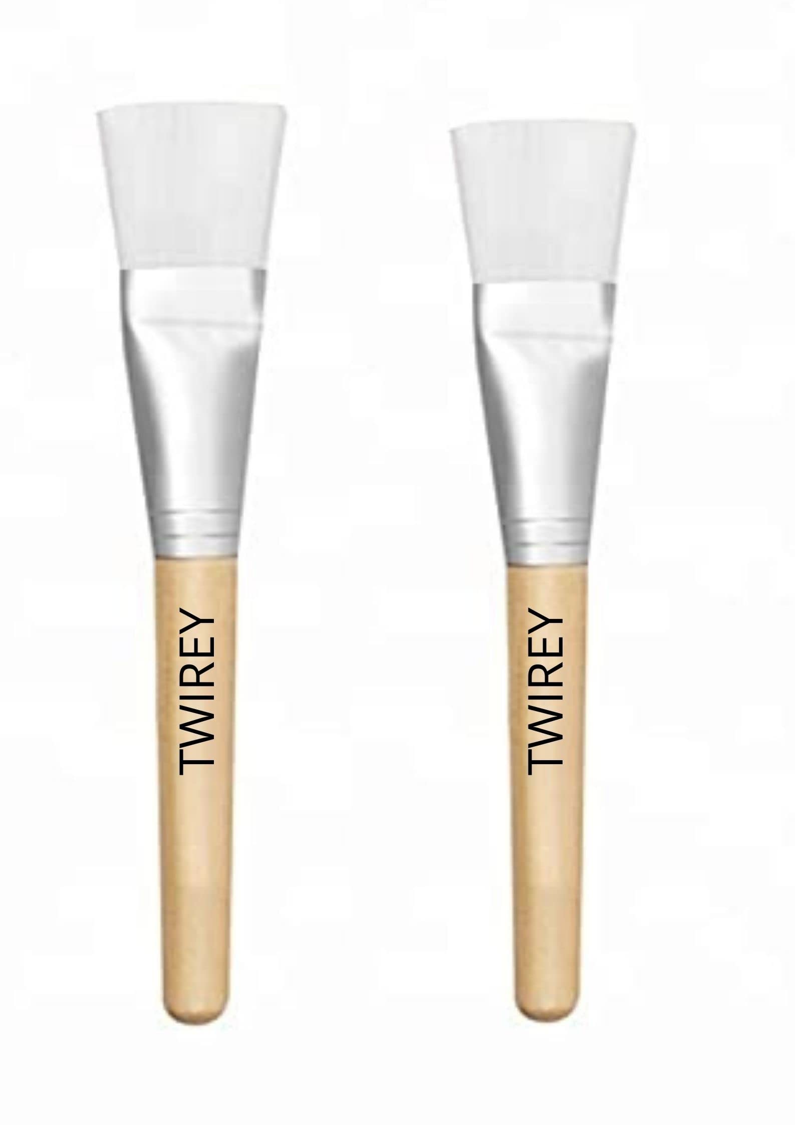 TWIREY Soft Bristle Face Mask & Bleach Application Brush - Gentle Cosmetic Tool for Women (1-Pack, Multicolor) | Perfect for Salon Treatments & At-Home Skincare Routines