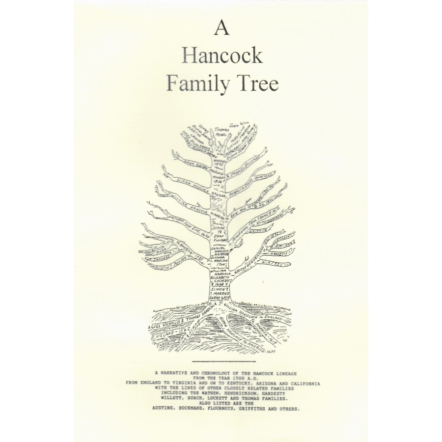 Hancock Family Tree Genealogy Chart - Printable Ancestry Poster for Home Decor, Family Reunions & Historical Research | Premium Quality Paper