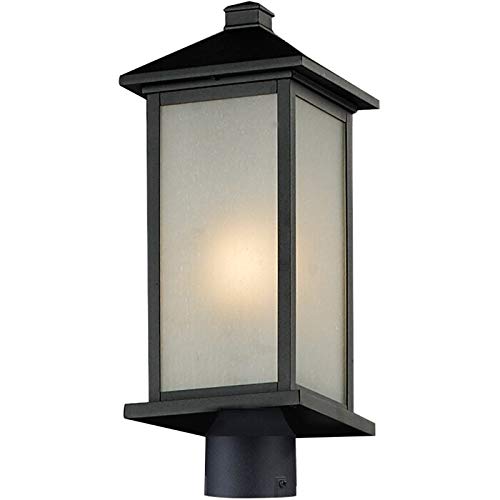 Black Outdoor Post Head Light - Durable & Bright for Camping, Hiking & Nighttime Safety