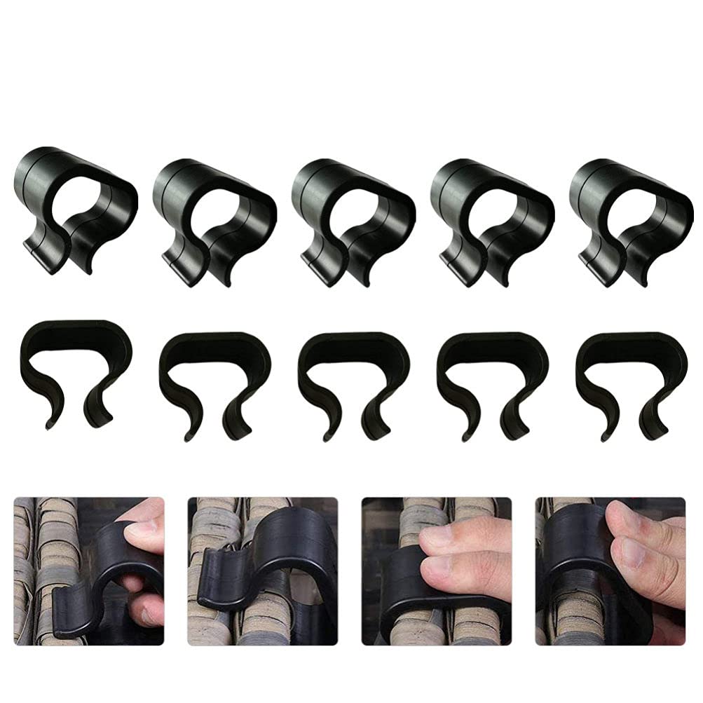 DOITOOL 10-Pack Rattan Furniture Clips - Heavy Duty Sofa & Chair Fasteners for Patio, Outdoor, and Garden Furniture - Secure Cushions & Rattan Webbing - Perfect for Deck, Poolside, and Backyard Use