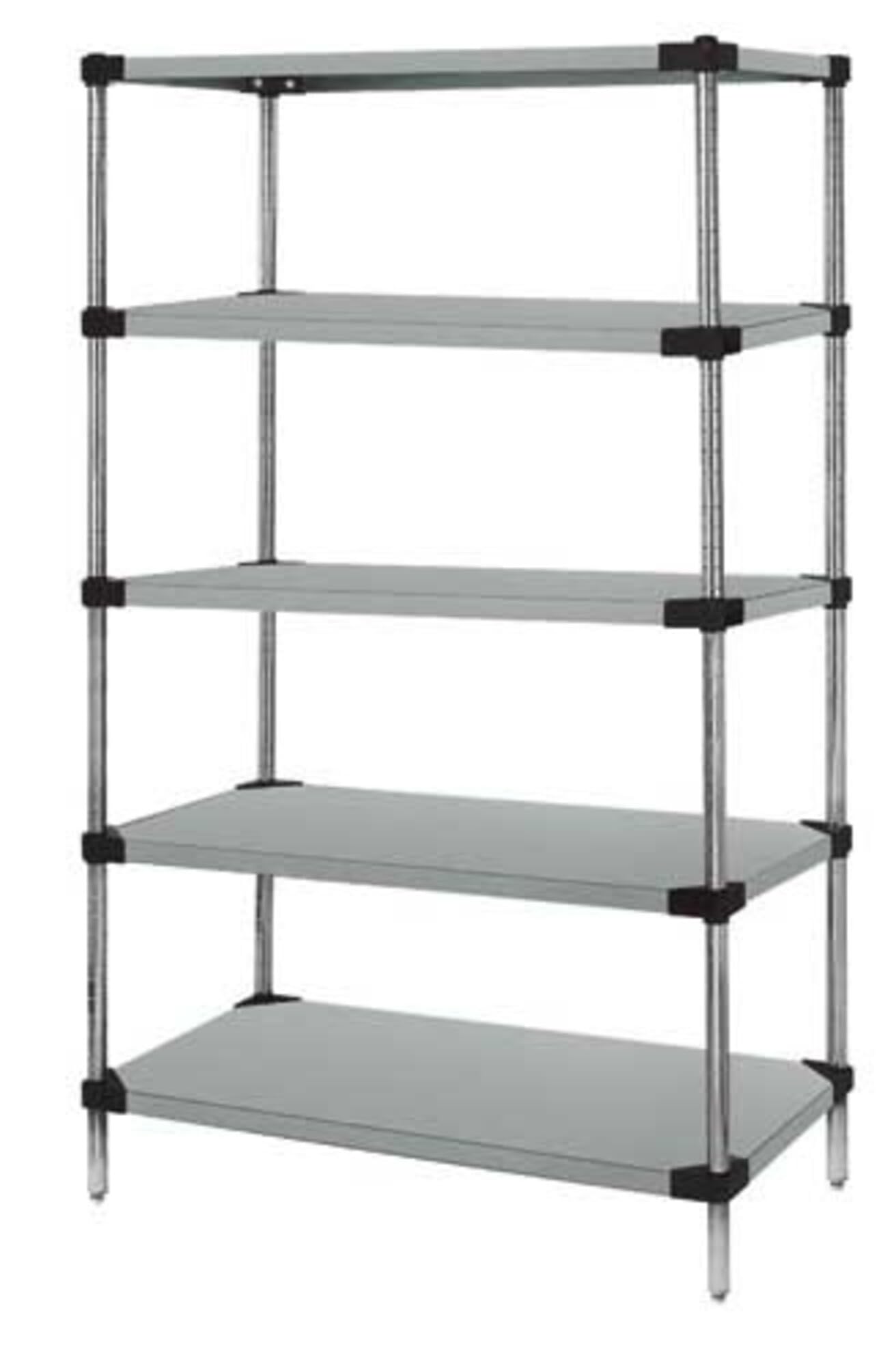 Quantum Storage Systems WR54-2430SG-5 Starter Kit - 5-Tier Galvanized Steel Shelving Unit (54