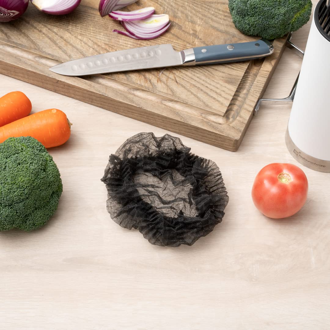 Restaurantware Clean Tek Professional 21 Inch 100 Non-Woven Lightweight Disposable Apron - Black Polypropylene Breathable for Food Service, Salons & Spas - Perfect for Chefs, Hair Stylists & Spa Therapists