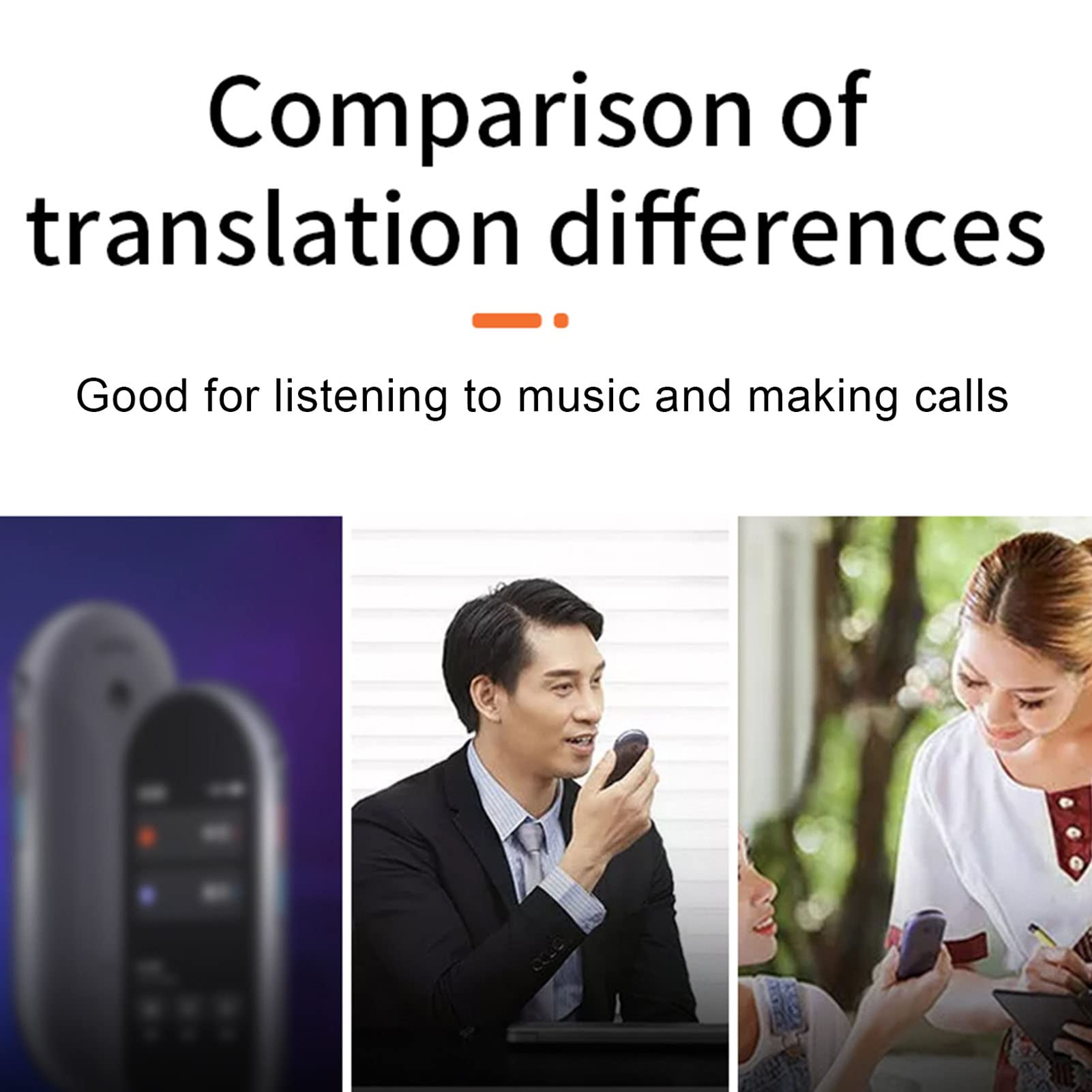 Bluetooth 5.1 Language Translator Earbuds - Instant 84 Language Translation Device for Travel & Business (White) | Wireless Interpreter Earbuds for International Meetings & Vacations