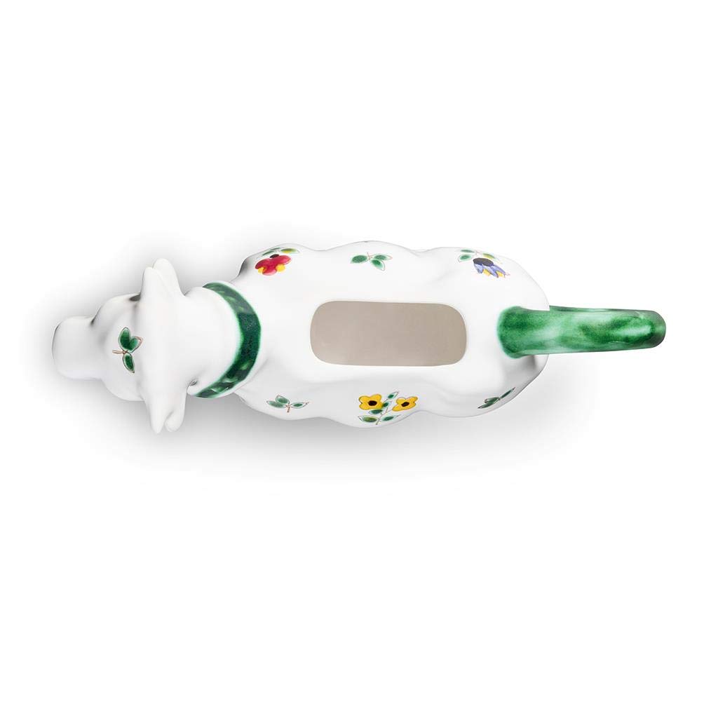 Handmade Austrian Scattered Flower Milk Cow Crockery - 0.16L Capacity | Perfect for Coffee, Tea & Kitchen Decor