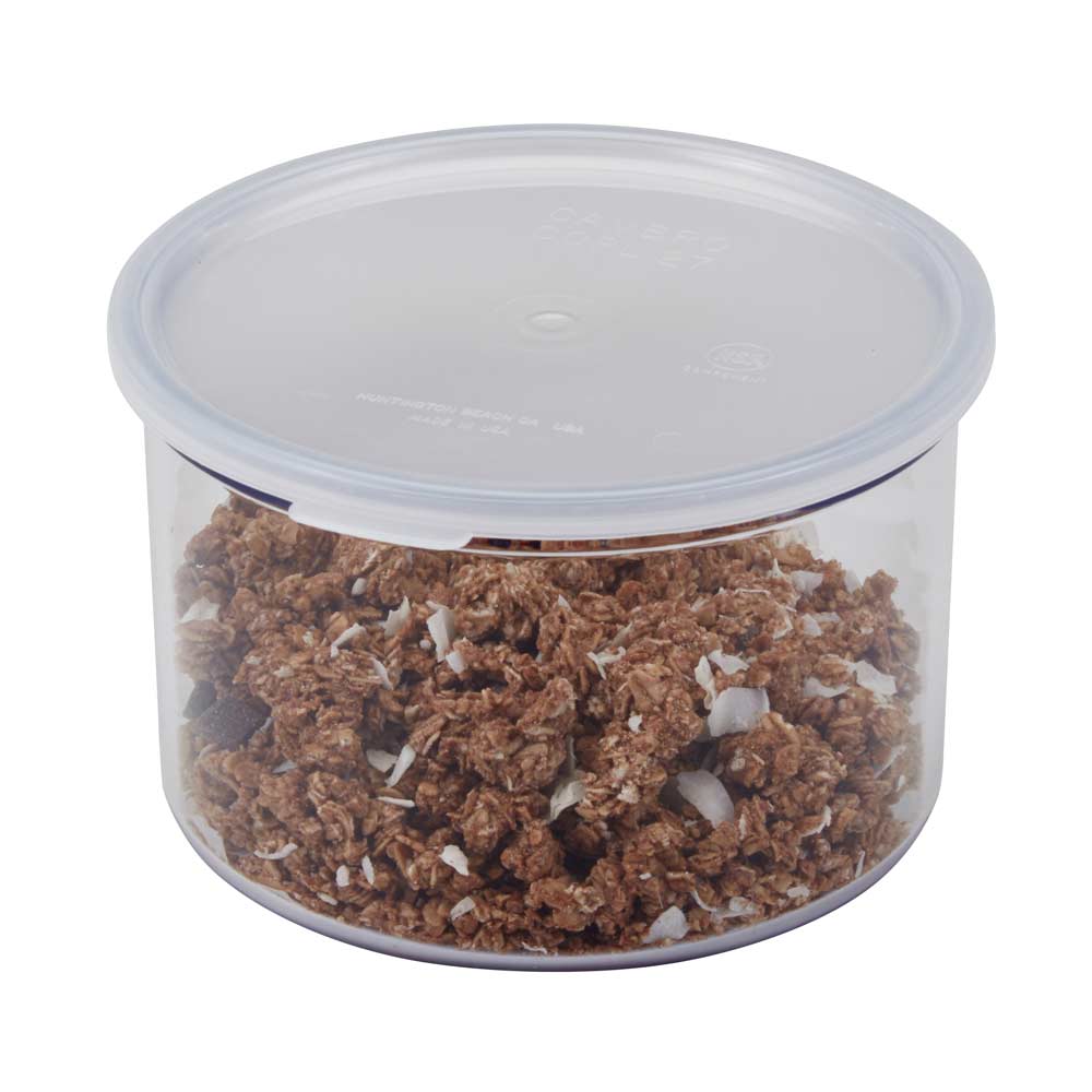 Cambro CCPL27148 Crock Lid for 1.5 qt & 2.7 qt Food Storage Containers - Perfect for Meal Prep, Leftovers & Kitchen Organization