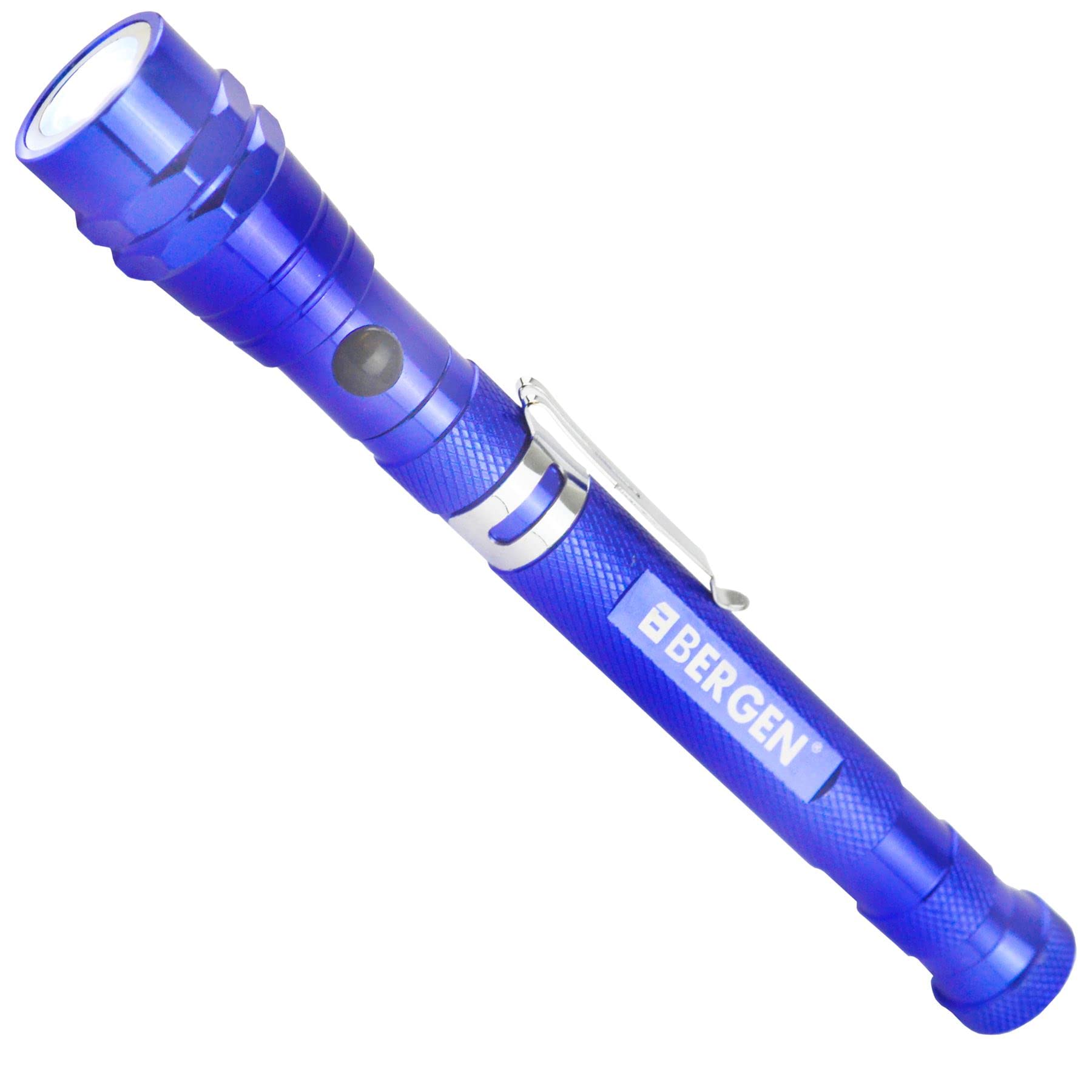 Extendable Magnetic Pick Up LED Flashlight - 3 Bright LEDs, Adjustable Telescopic Design, Strong Magnet for Hands-Free Use - Perfect for Mechanics, Electricians, and Home Repairs