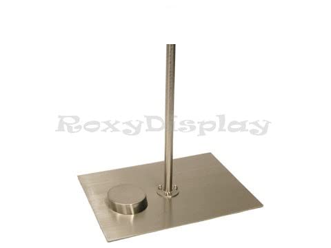 ROXYDISPLAY Male Mannequin Torso with Short Metal Stand - Black Jersey Fabric Display Form for Clothing, Tailoring, and Retail Store Visual Merchandising