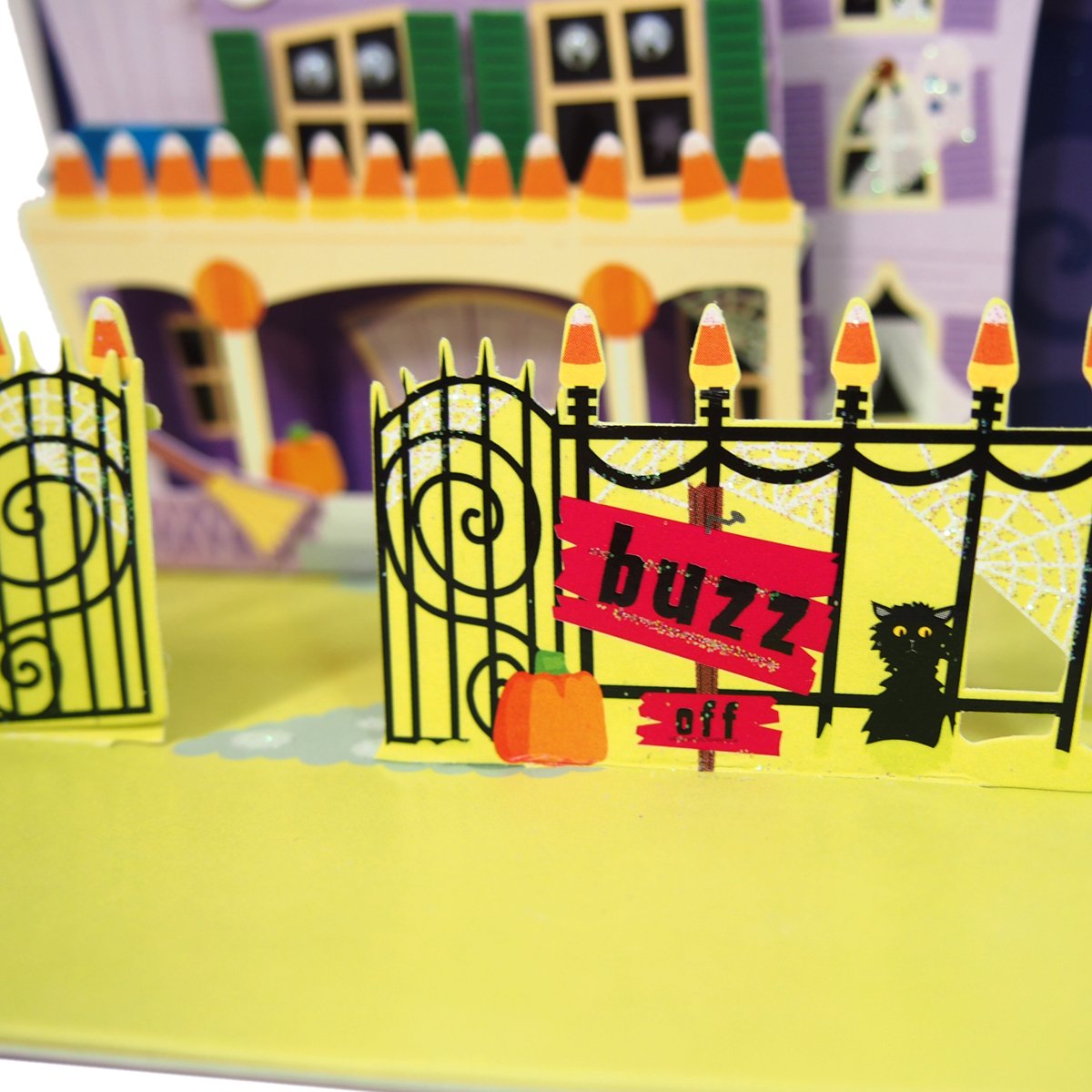 Up With Paper Keep Out Pop-Up Halloween Card - Spooky 3D Greeting Card for Halloween Party Decorations, Trick or Treat Gifts, and Haunted House Invitations