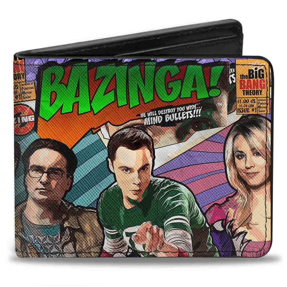Buckle-Down Bifold Wallet - The Big Bang Theory Inspired Leather Wallet for Men | Compact RFID Blocking Credit Card Holder | Perfect Gift for Fans, Everyday Carry & Travel Accessories