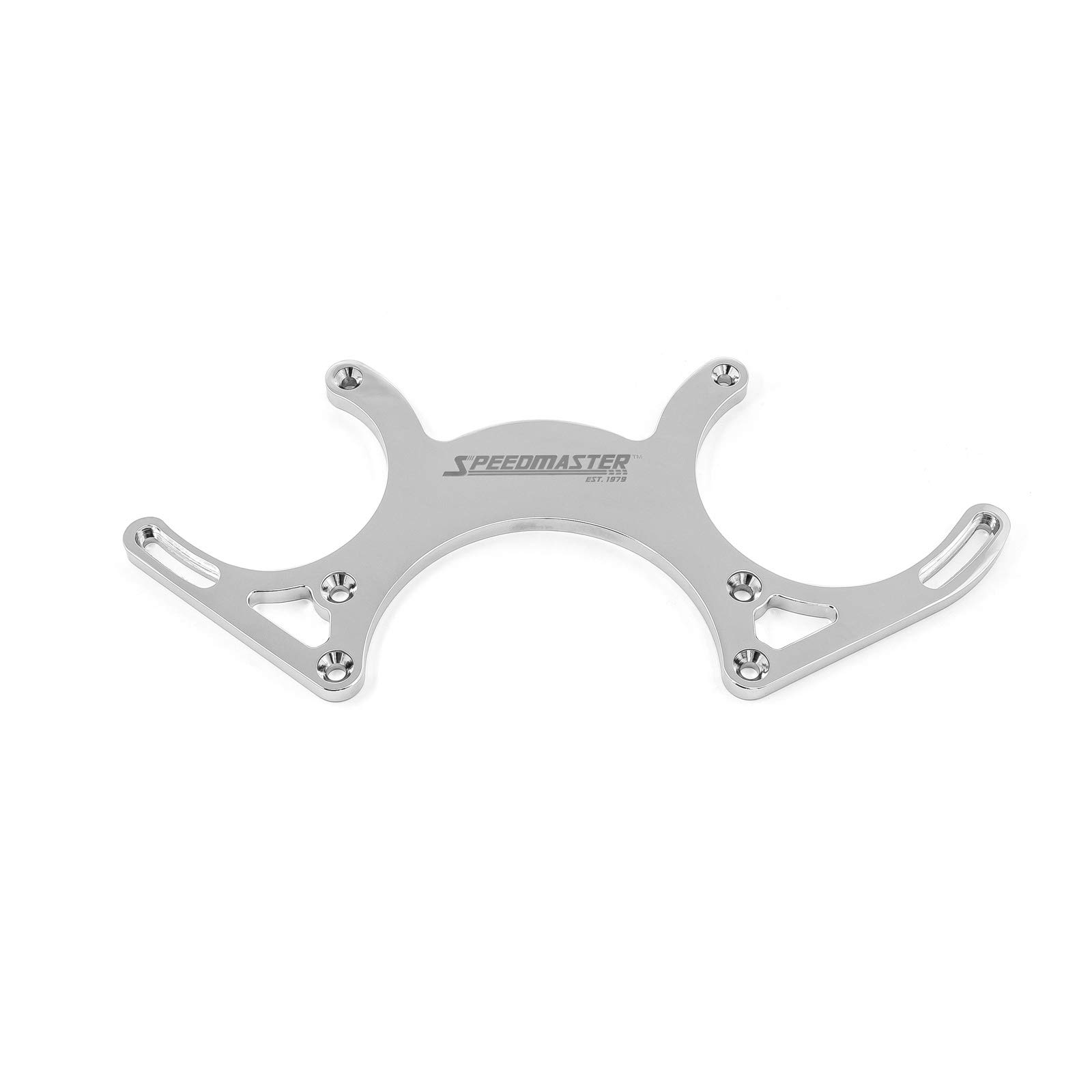 Speedmaster 1-415-001-01 Aluminum Serpentine Complete Engine Pulley Kit for Chevy SBC 350 - Polished Finish | Performance Upgrade for Muscle Cars & Hot Rods