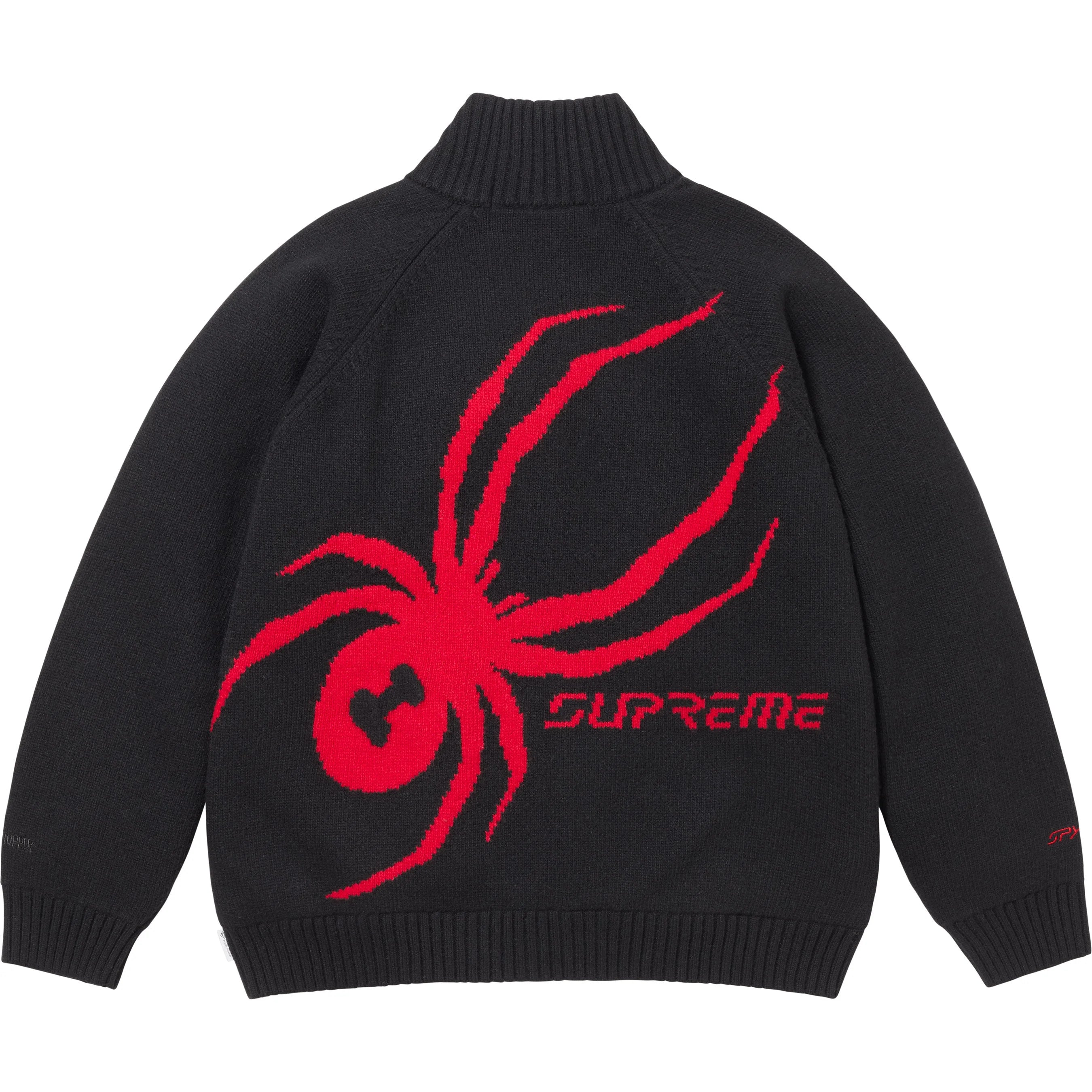 SUPREME 24FW SPYDER WINDSTOPPER ZIP UP SWEATER - Men's Windproof Fleece Jacket for Outdoor Sports & Winter Activities