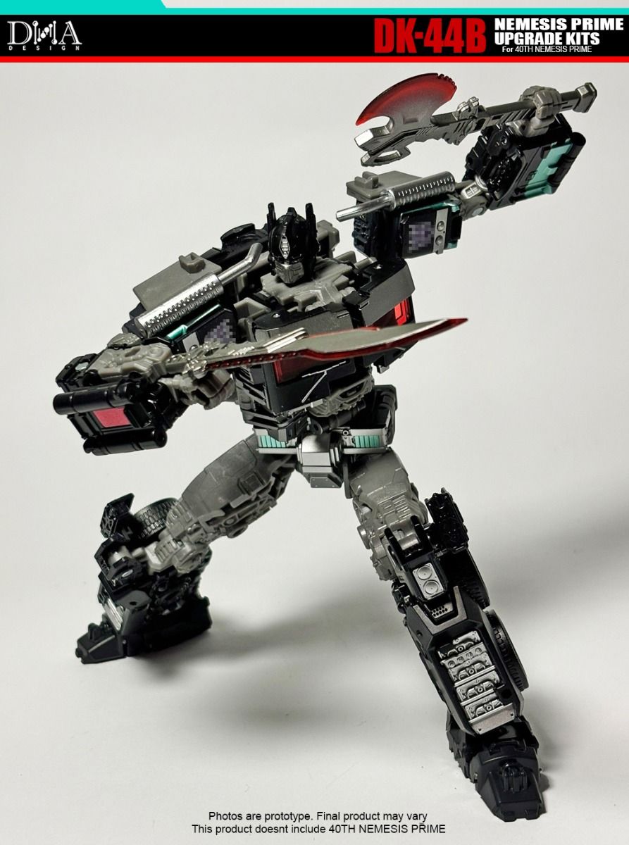 DNA Design DK 44B Upgrade Kit for Transformers RotB Nemesis Prime 40th Anniversary - Custom Parts for Action Figure Collectors & Display Enhancement