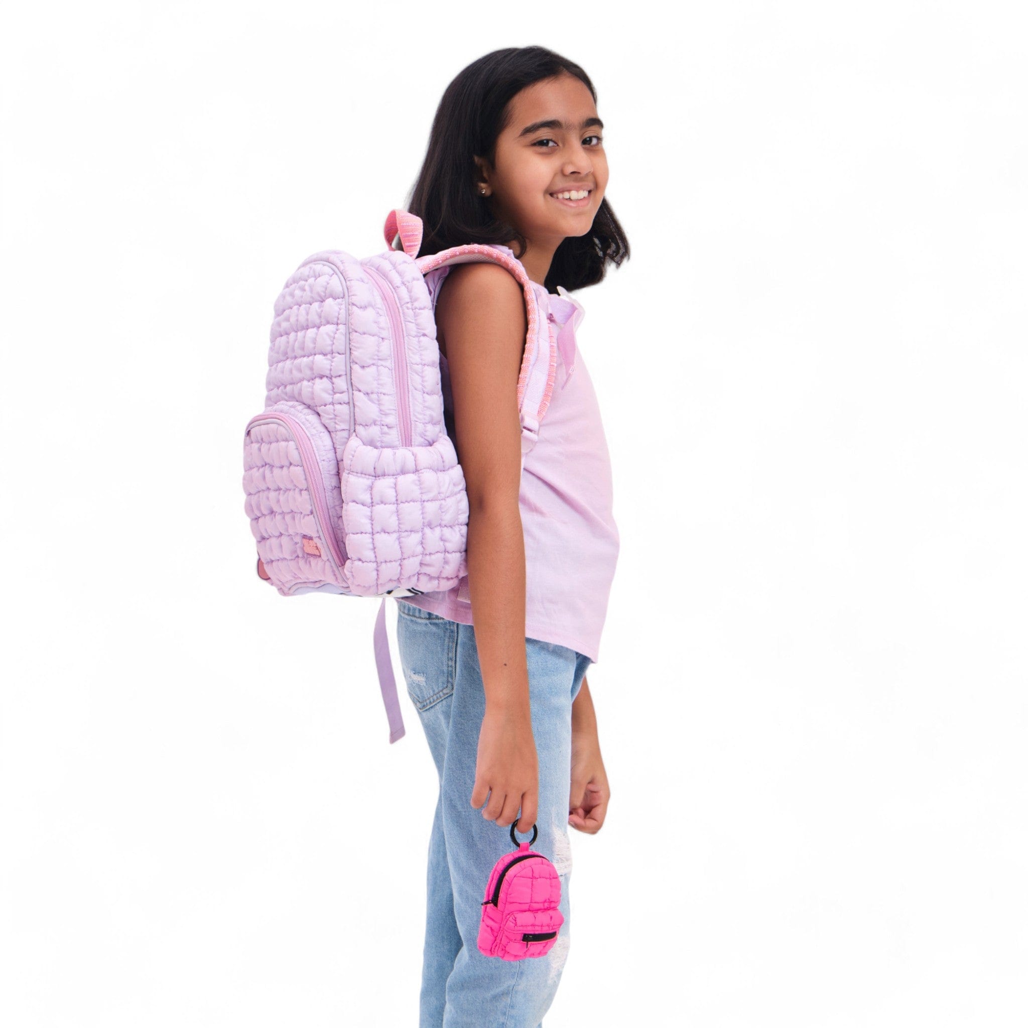 Mini Boba Keychain Backpack - Hot Pink | Cute Small Purse for Girls, Women | Perfect for School, Travel, Shopping & Everyday Use