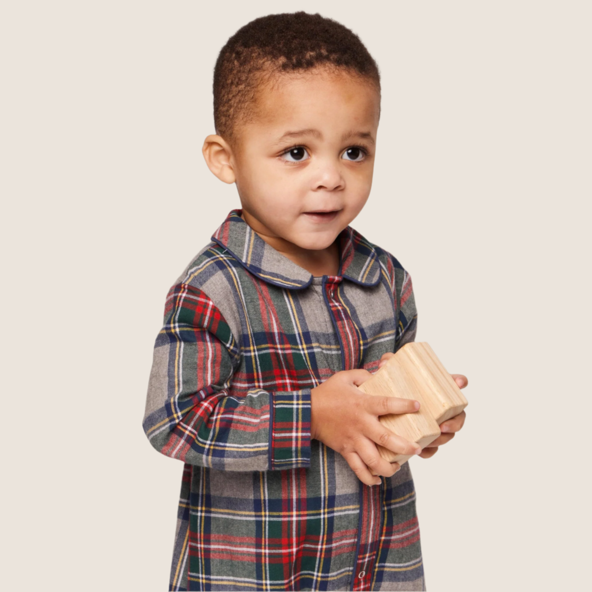 Baby's Soft Brushed Cotton Cambridge Romper - Westminster Tartan Plaid Design | Comfortable & Stylish Outfit for Infants, Newborns, and Toddlers | Perfect for Family Photos, Holidays, and Special Occasions