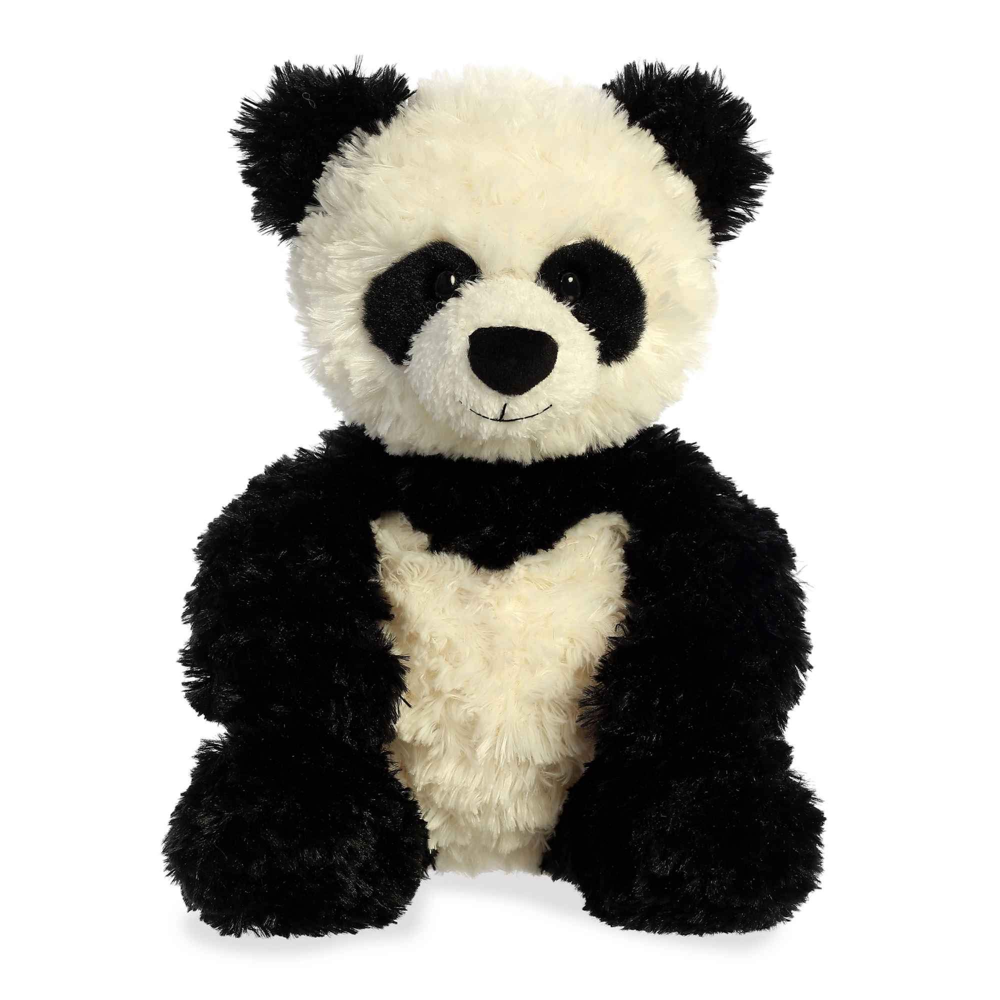 Aurora® Snuggly Tubbie Wubbies™ 12 Inch Black Panda Stuffed Animal - Soft Plush Toy for Kids, Comforting Companion for Sleep & Anxiety Relief - Perfect for Cuddling, Nursery Decor, and Imaginative Play