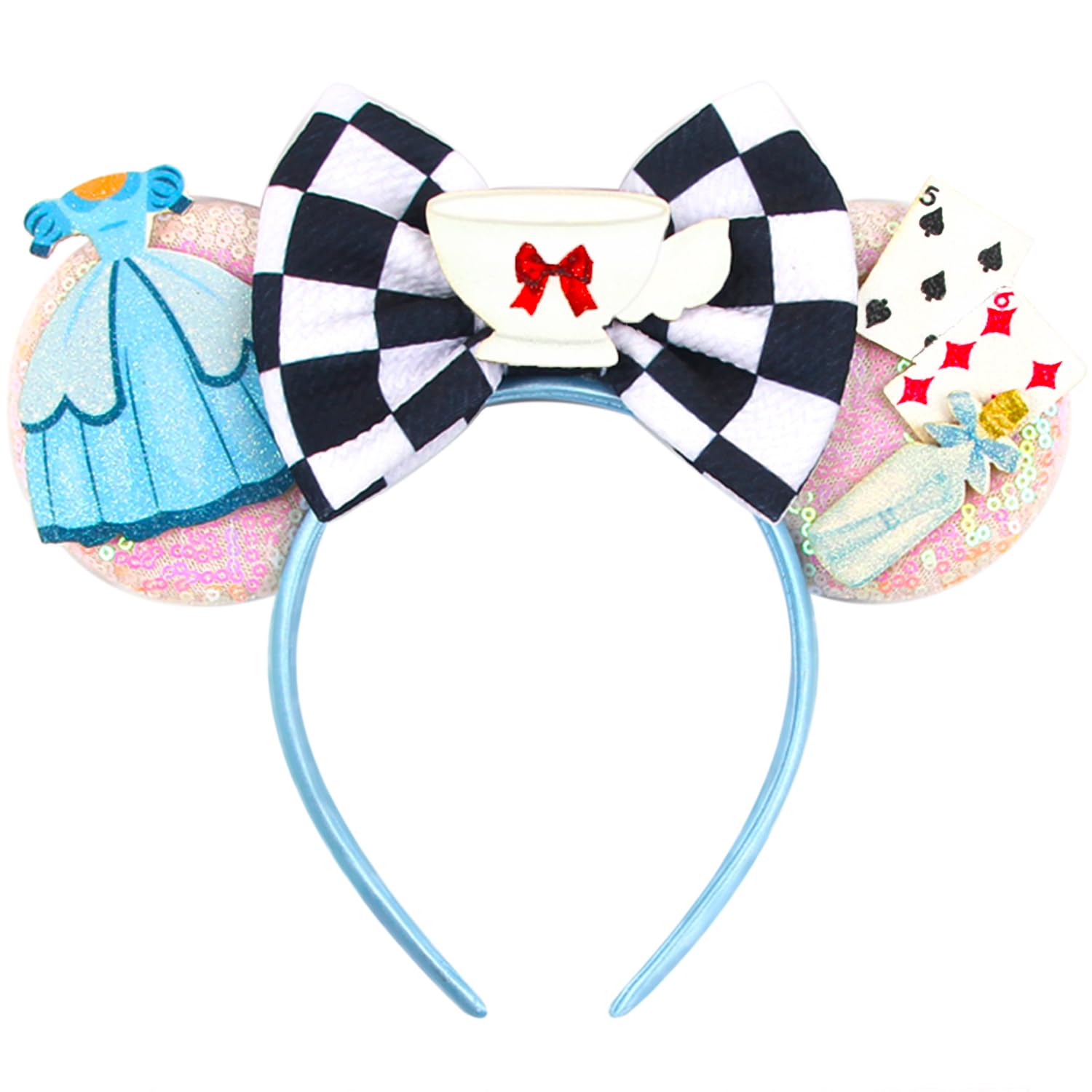 Disney-Inspired Mouse Ears Headband for Women, Men, Kids - Adjustable Mickey Ears Hairband for Adults & Children - Perfect for Theme Parks, Cosplay, Halloween & Disney Vacations
