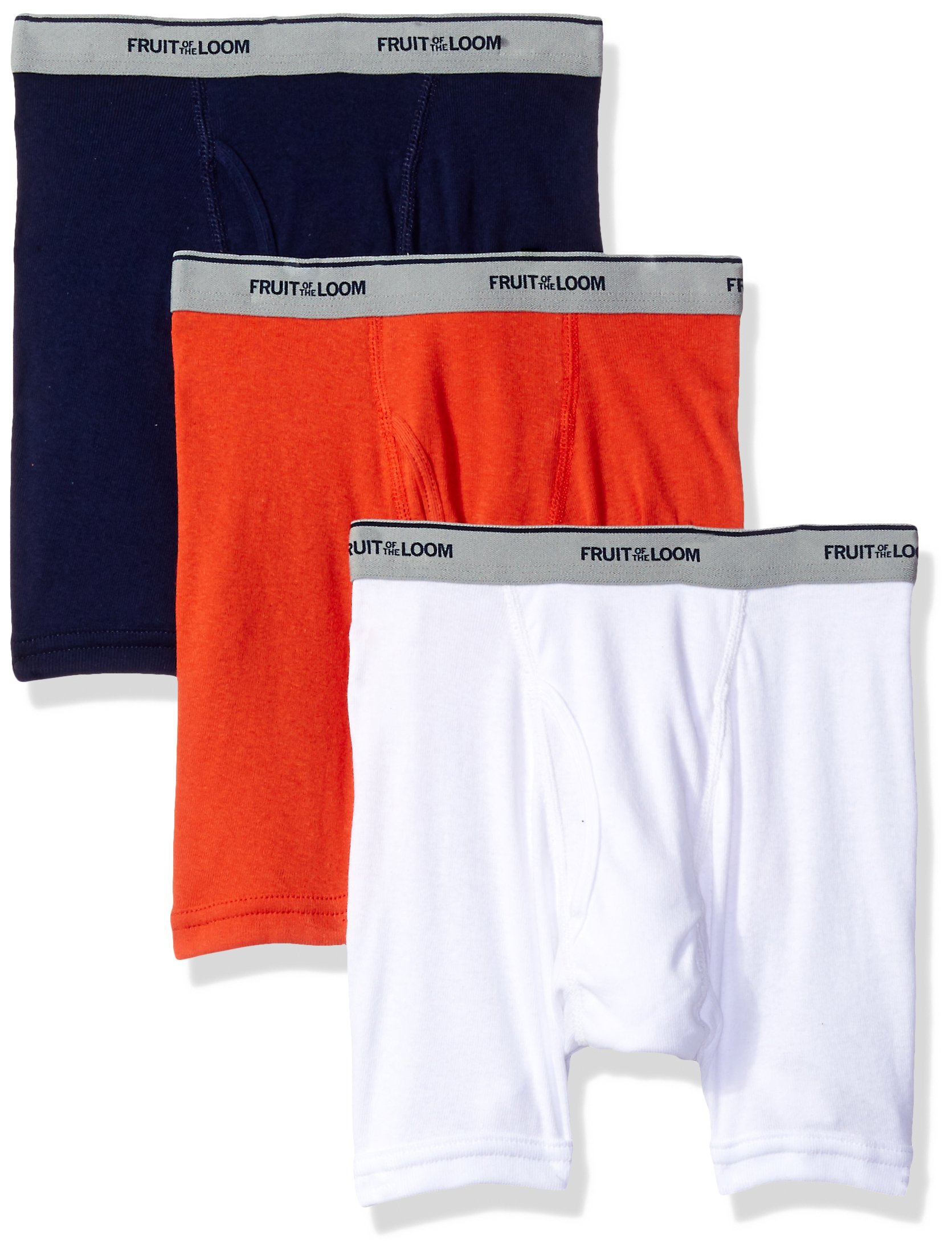 Fruit of the Loom Boys' Cotton Boxer Briefs 3-Pack - Soft & Breathable Underwear for Kids' Daily Wear, School & Sports