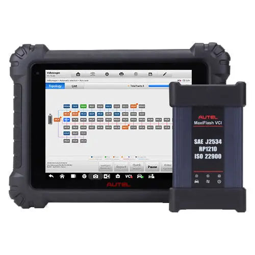 Autel MaxiSYS MS909 Professional Automotive Diagnostic Tool with MaxiFlash VCI/J2534 - Full System Scan & ECU Programming for Cars, Trucks & SUVs